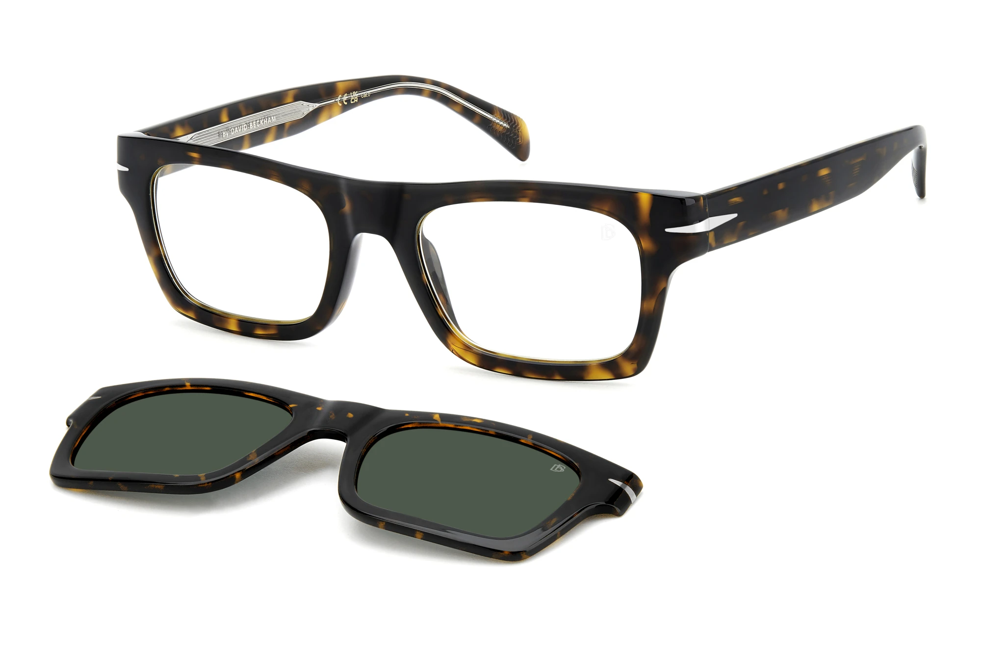 David Beckham   DB 7129/CS 086/UC GREEN POLARIZEDHAVANA