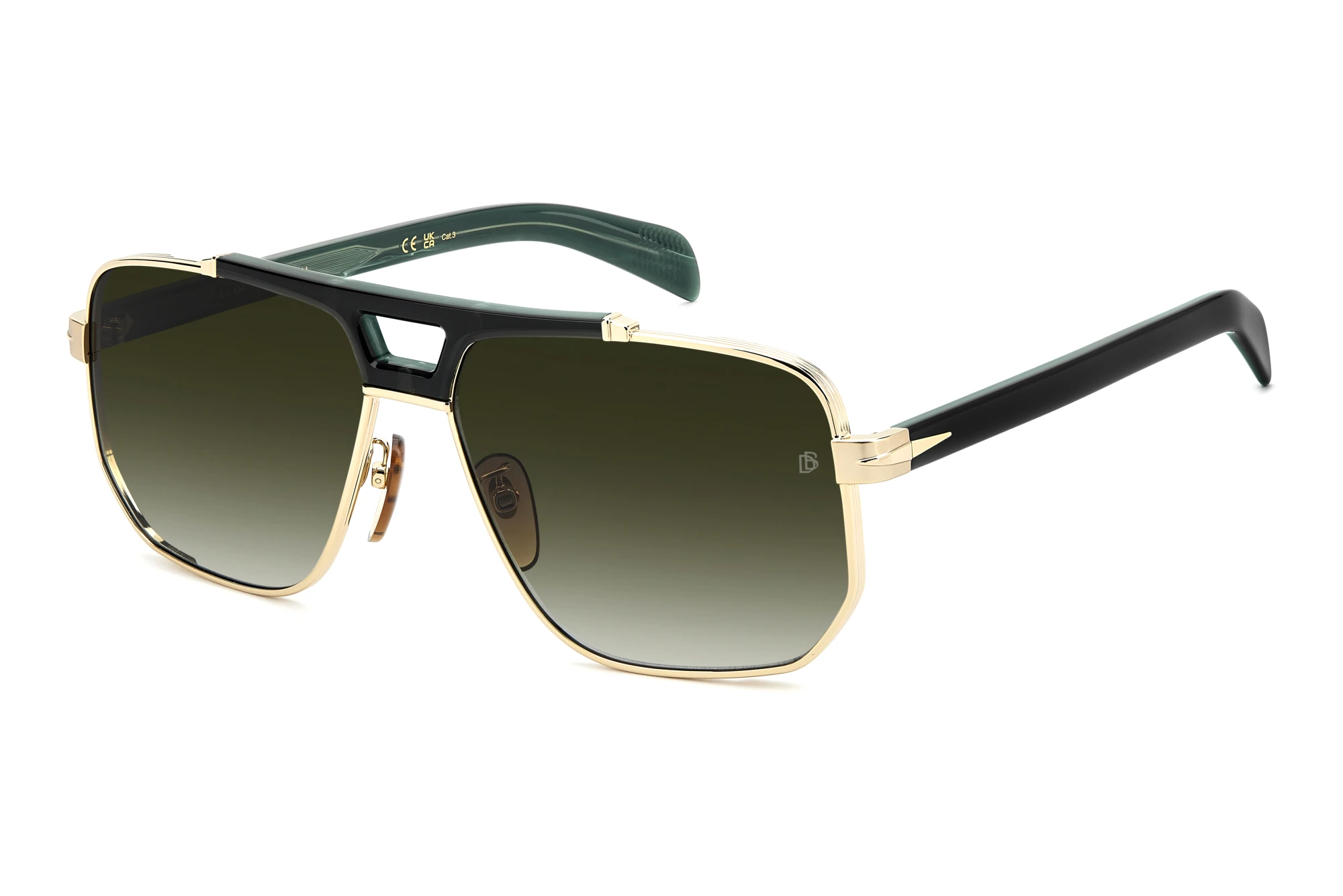 David Beckham   DB 7157/S PEF/9K GREEN SHADEDGOLD GREEN