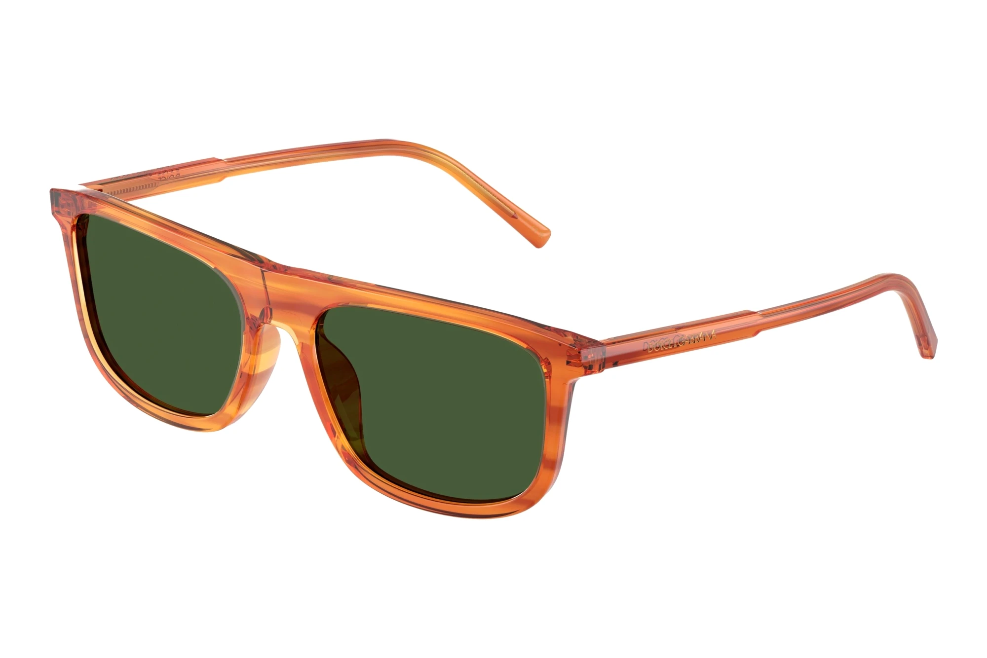 Dolce & Gabbana   DG4542 348371 Dark GreenCamel On Striped Ginger