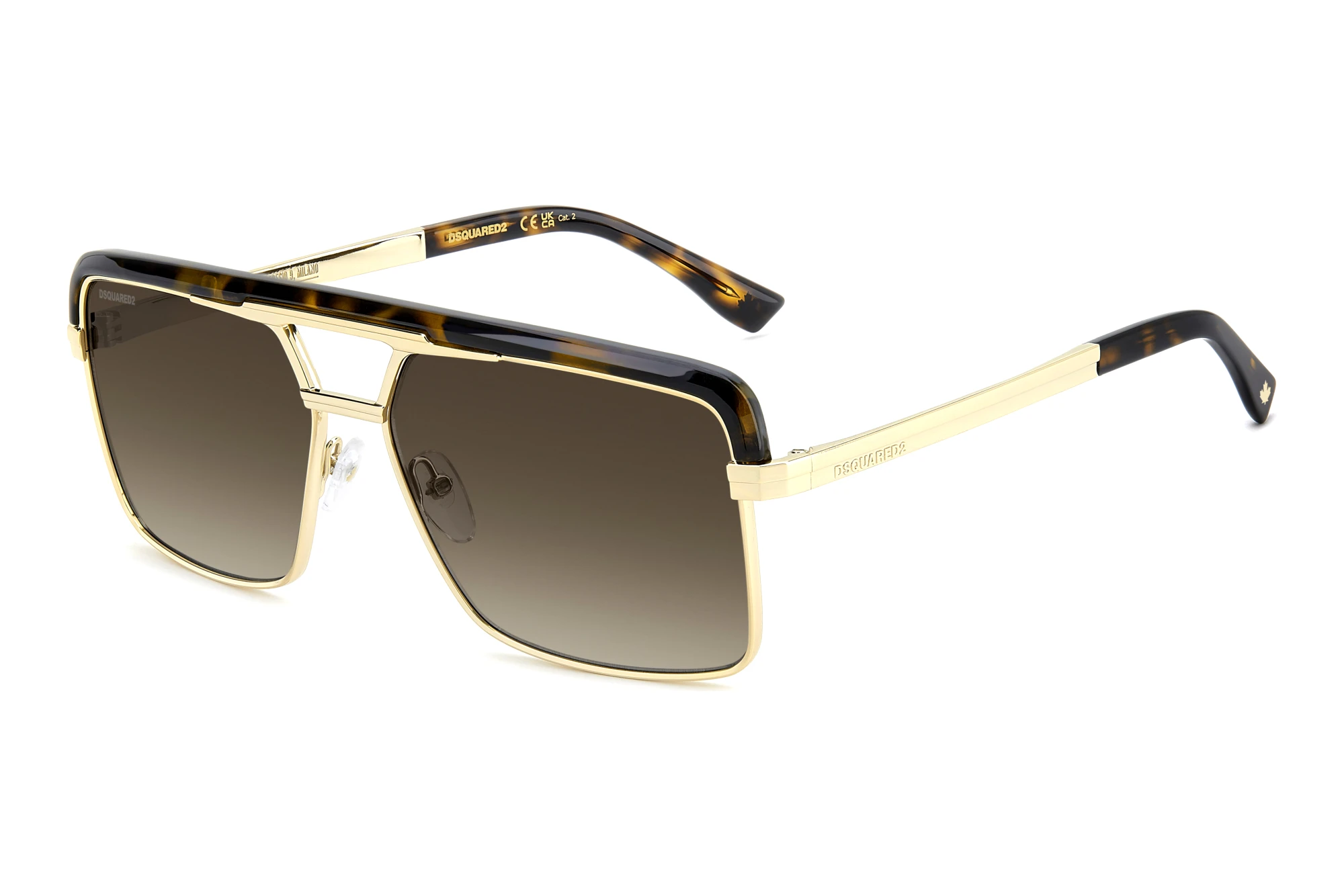 Dsquared2   D2 0212/S 2IK/HA BROWN SHADEDHAVANA GOLD