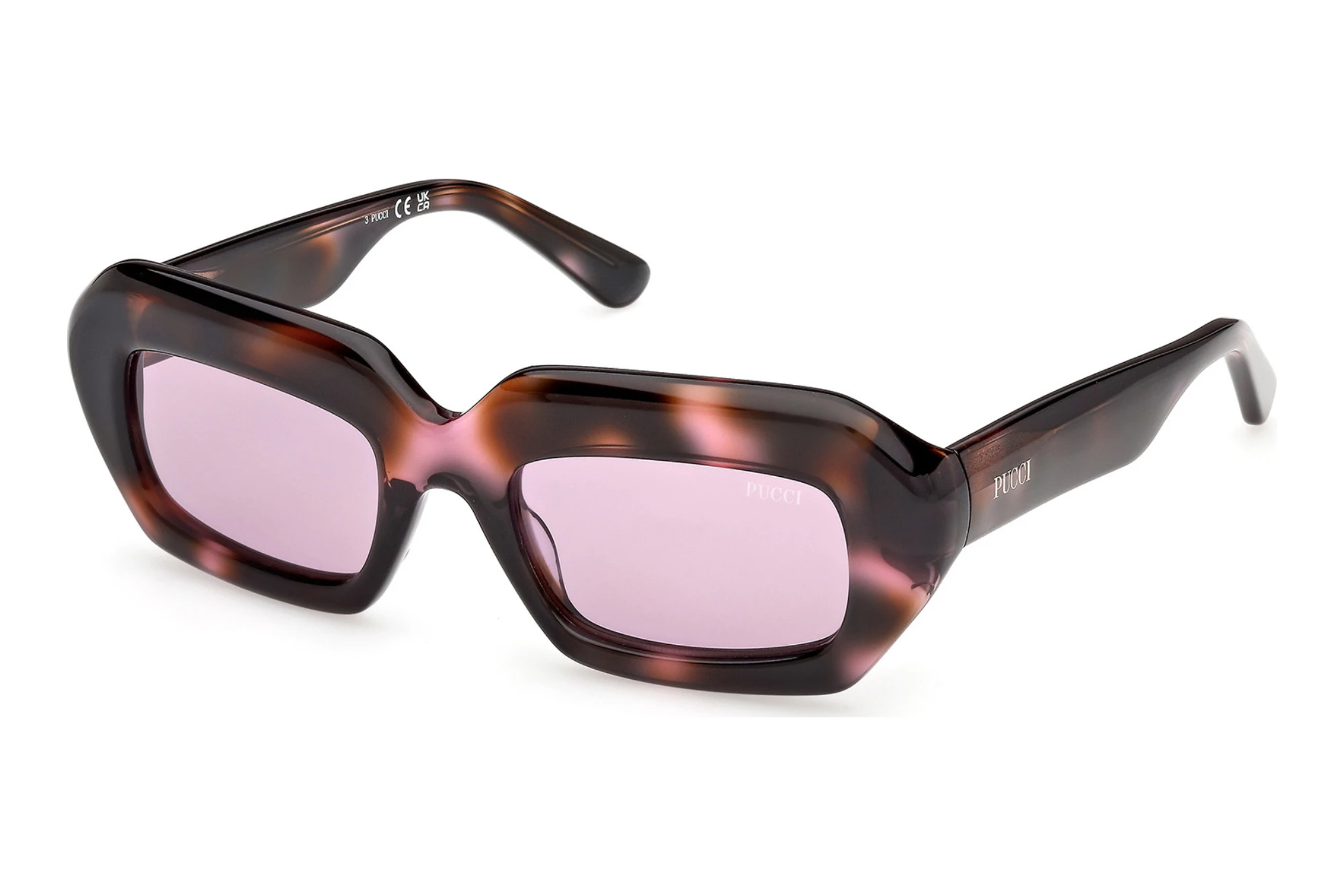 Emilio Pucci   EP0245 55S bordeauxBunt Havanna
