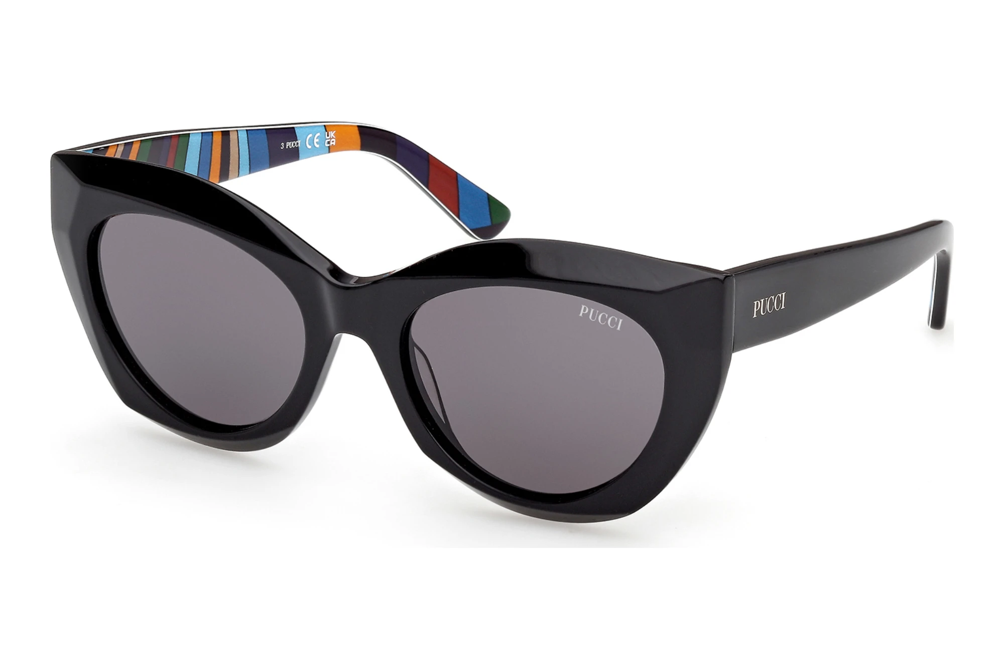 Emilio Pucci   EP0257 01A grauGlänzend Schwarz