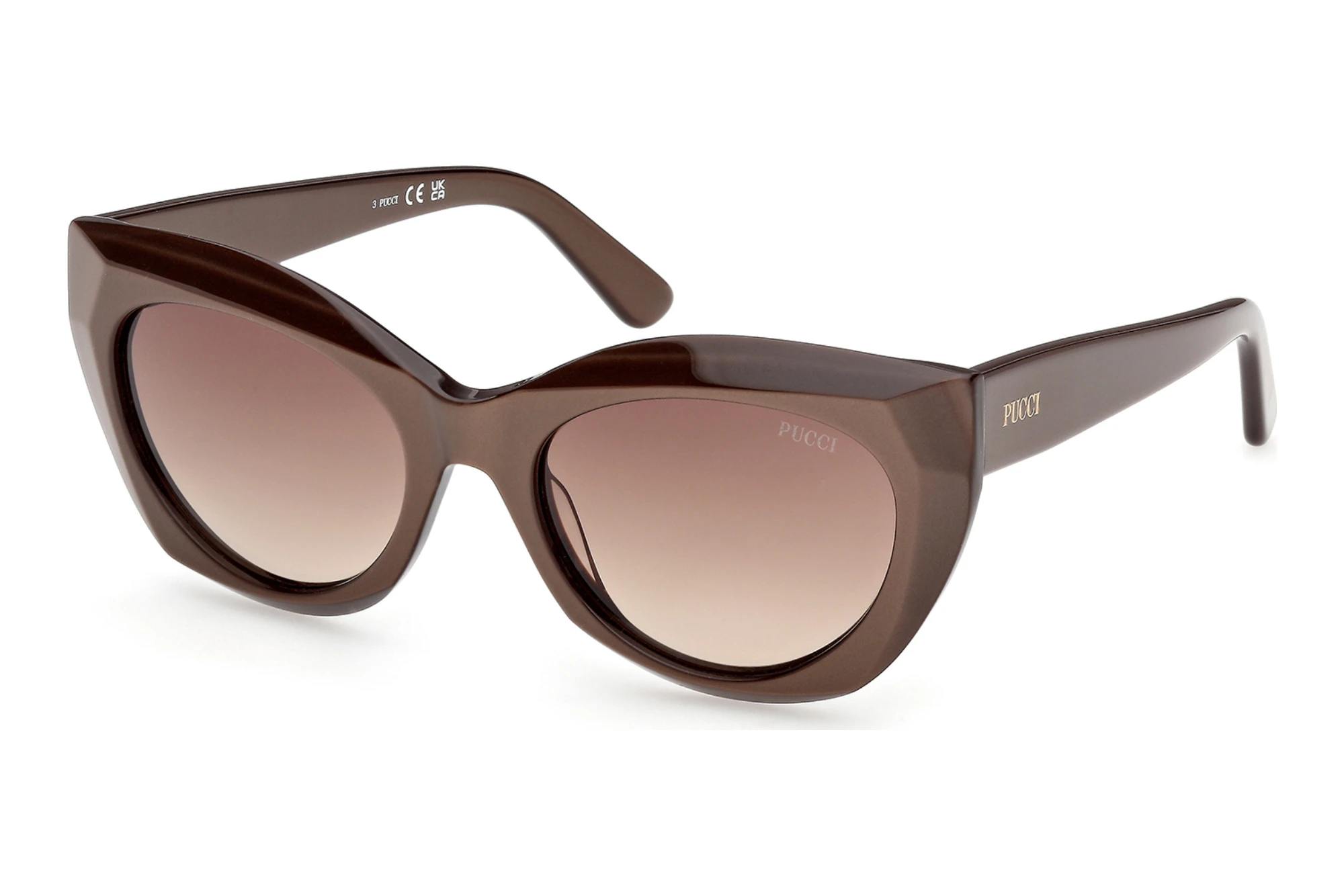Emilio Pucci   EP0257 45F braun verlaufendHellbraun/Perlmutt