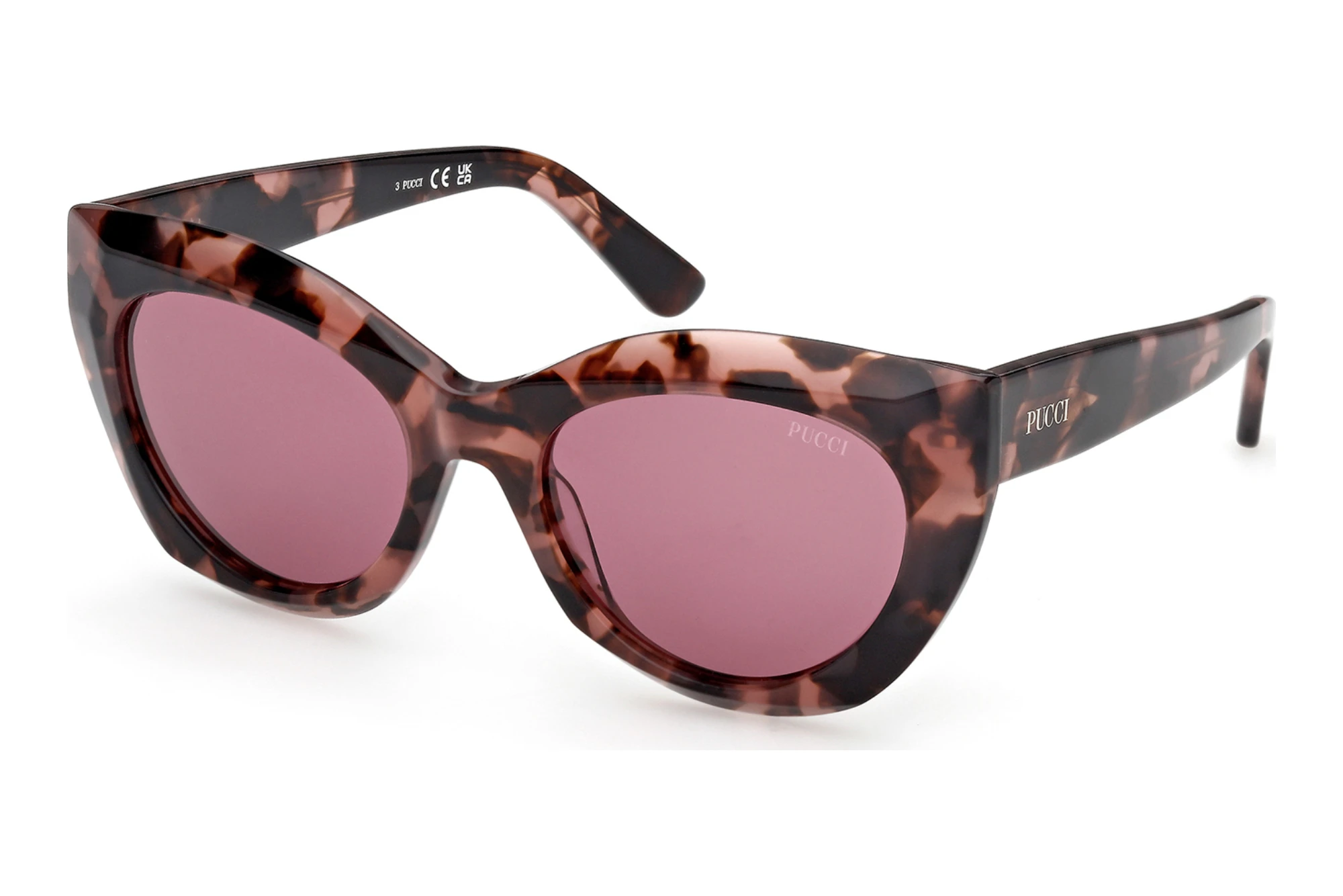 Emilio Pucci   EP0257 55S bordeauxBunt Havanna
