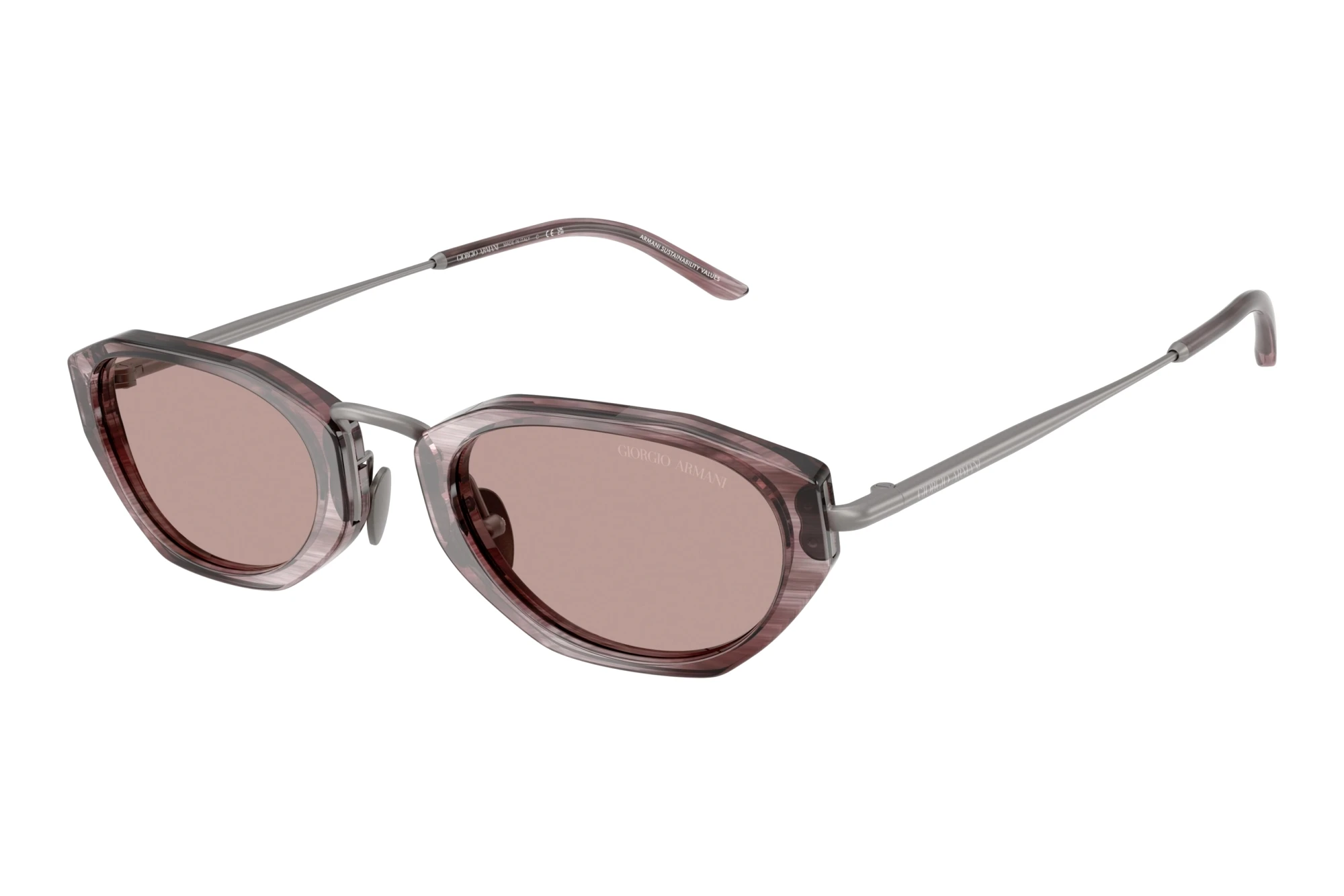 Giorgio Armani   AR8242 630513 Light Purple BrownStriped Purple