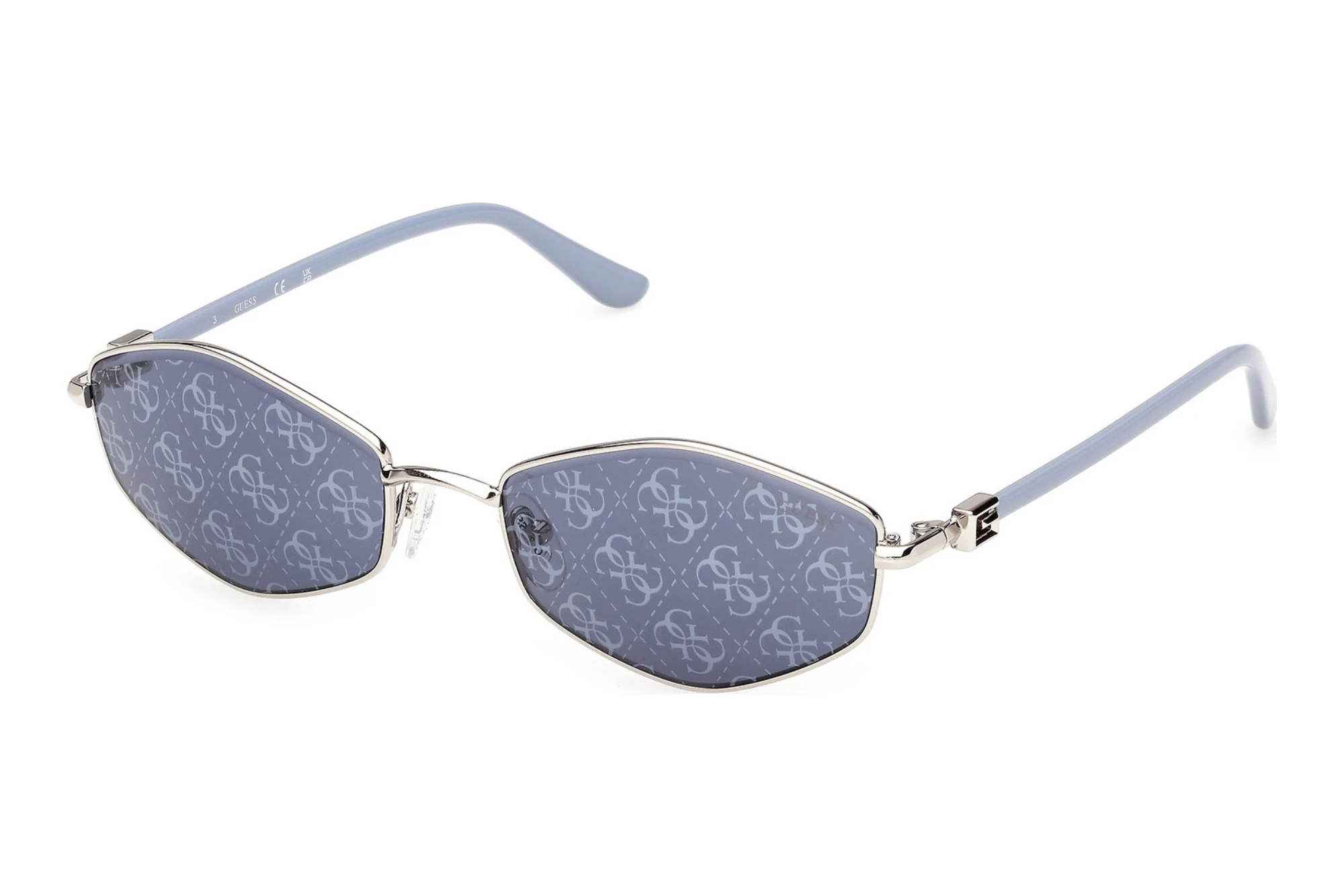 Guess   GU00289 10X blau verspiegeltGlänzendes Helle Ruthenium