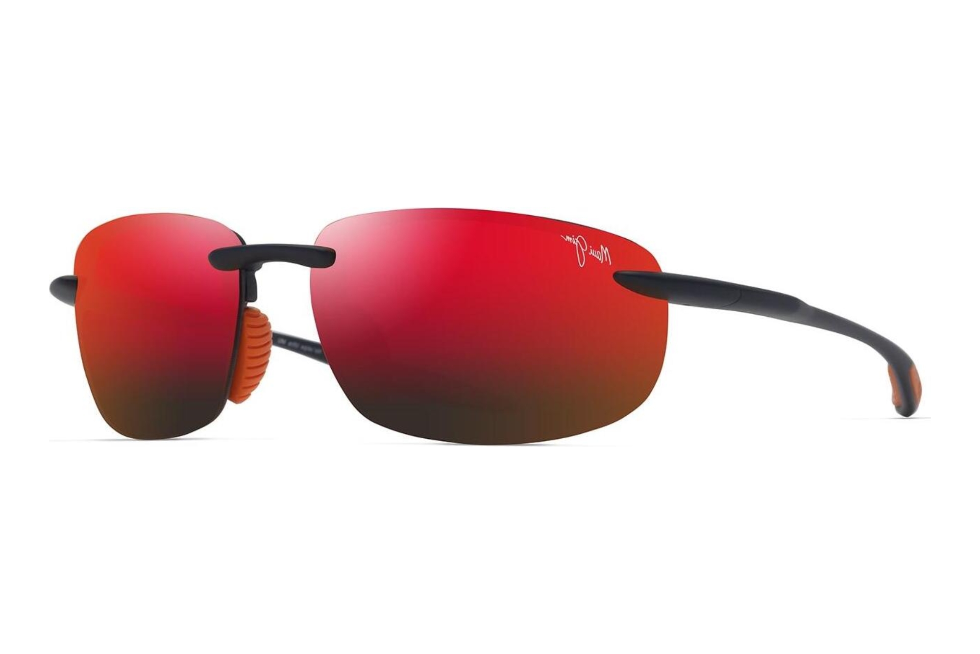 Maui Jim   Hookipa Ultra RM676-03A Hawaii Lava ™Matte Solid Dark Blue w/Orange