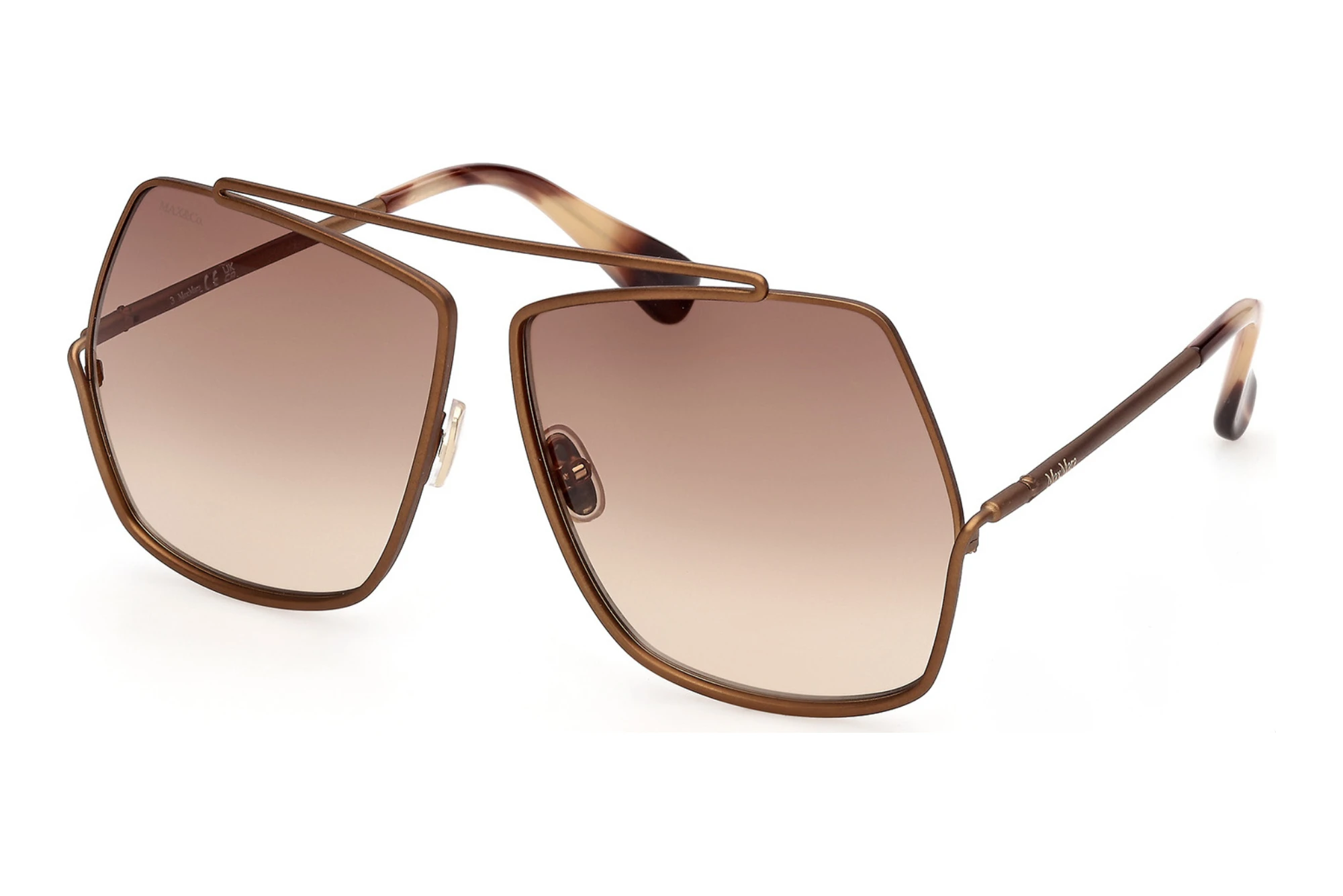Max Mara   MM0006 47F braun verlaufendMatt Hellbraun