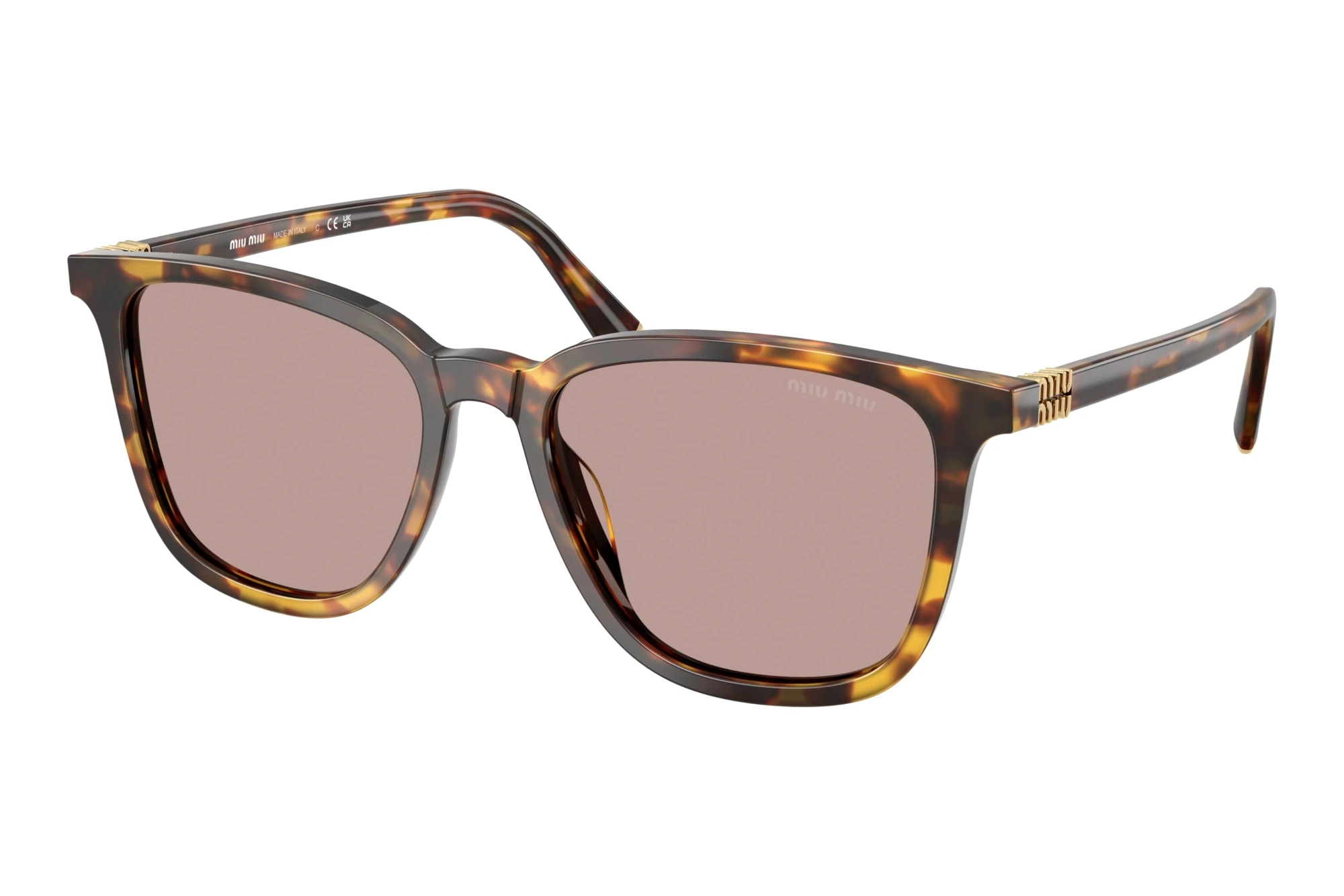 Miu Miu   MU B03S 14L20I Light Purple BrownHoney Havana