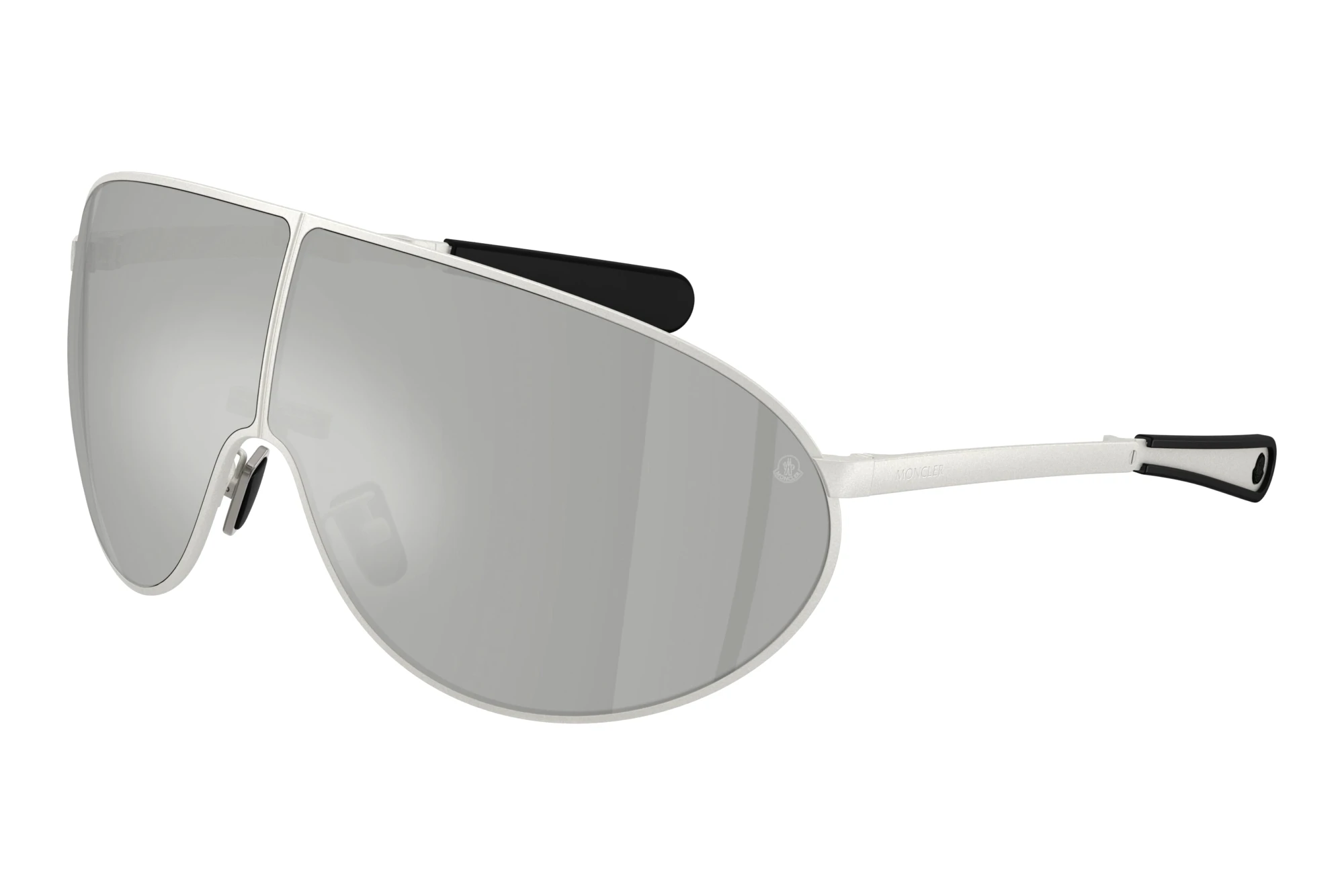 Moncler   ME4007 10047I Clear Mirror SilverMatte Silver