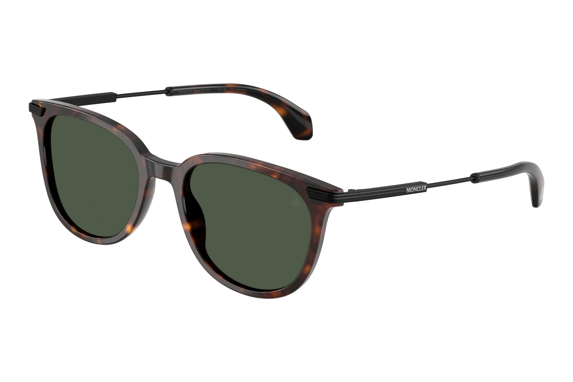 Moncler   ME6013 30029A Polarized Solid GreenShiny Havana