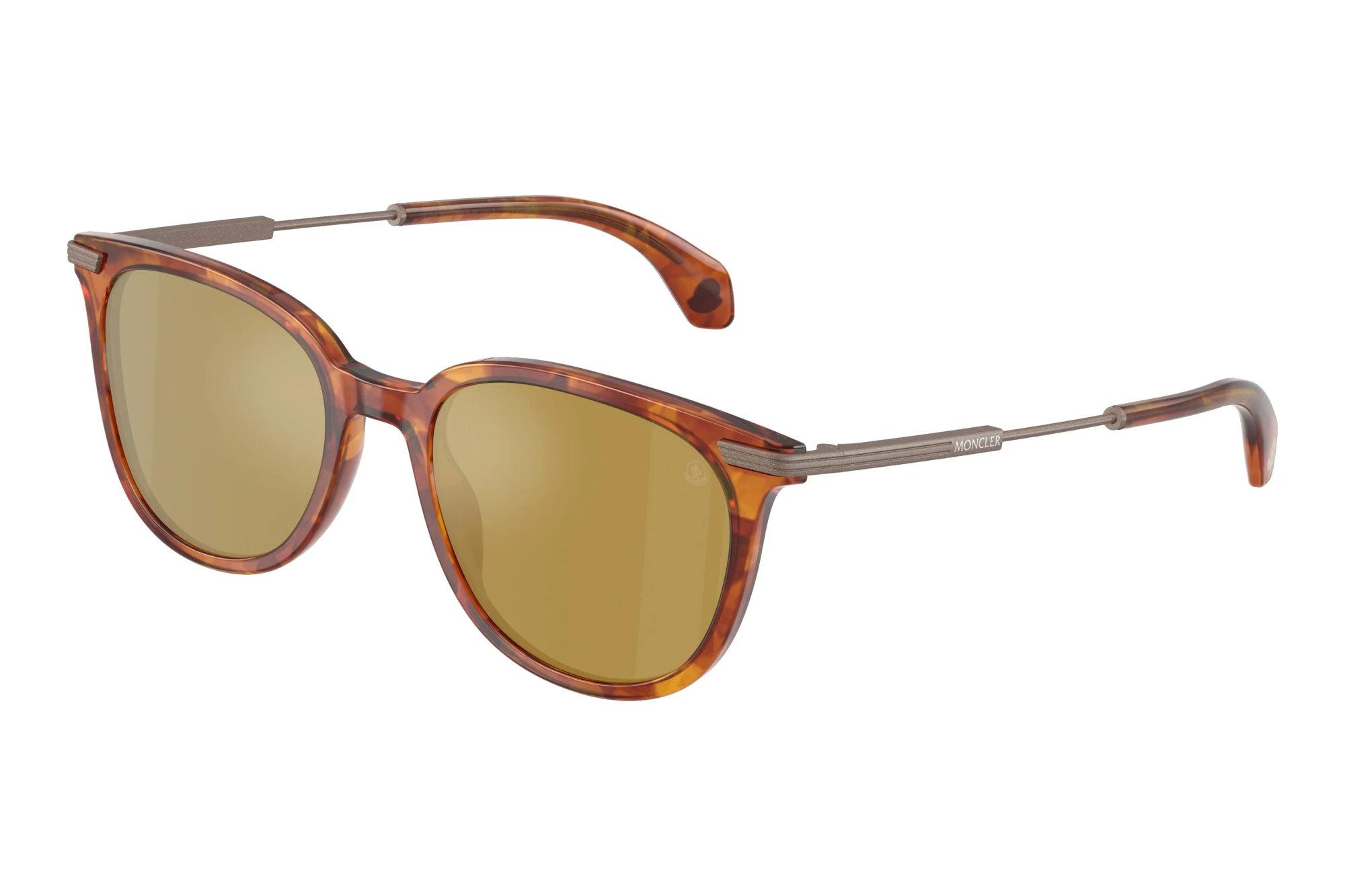 Moncler   ME6013 300475 Mirror OliveShiny Brown Tortoise