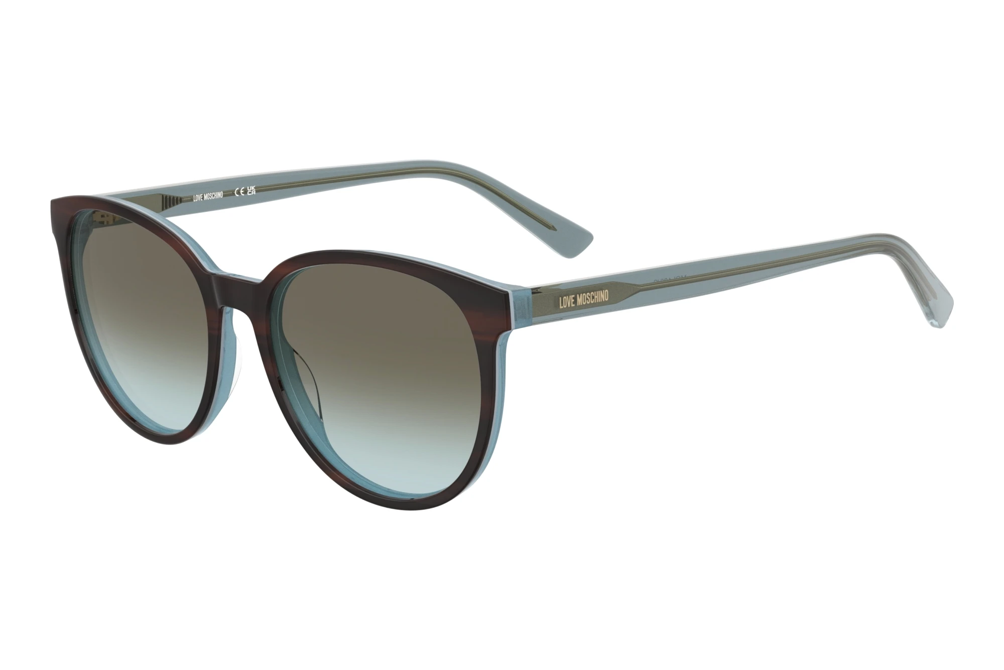 Moschino   MOL103/S OFD/BC BROWN GREEN DEGRADE'GOLD DARK HORN