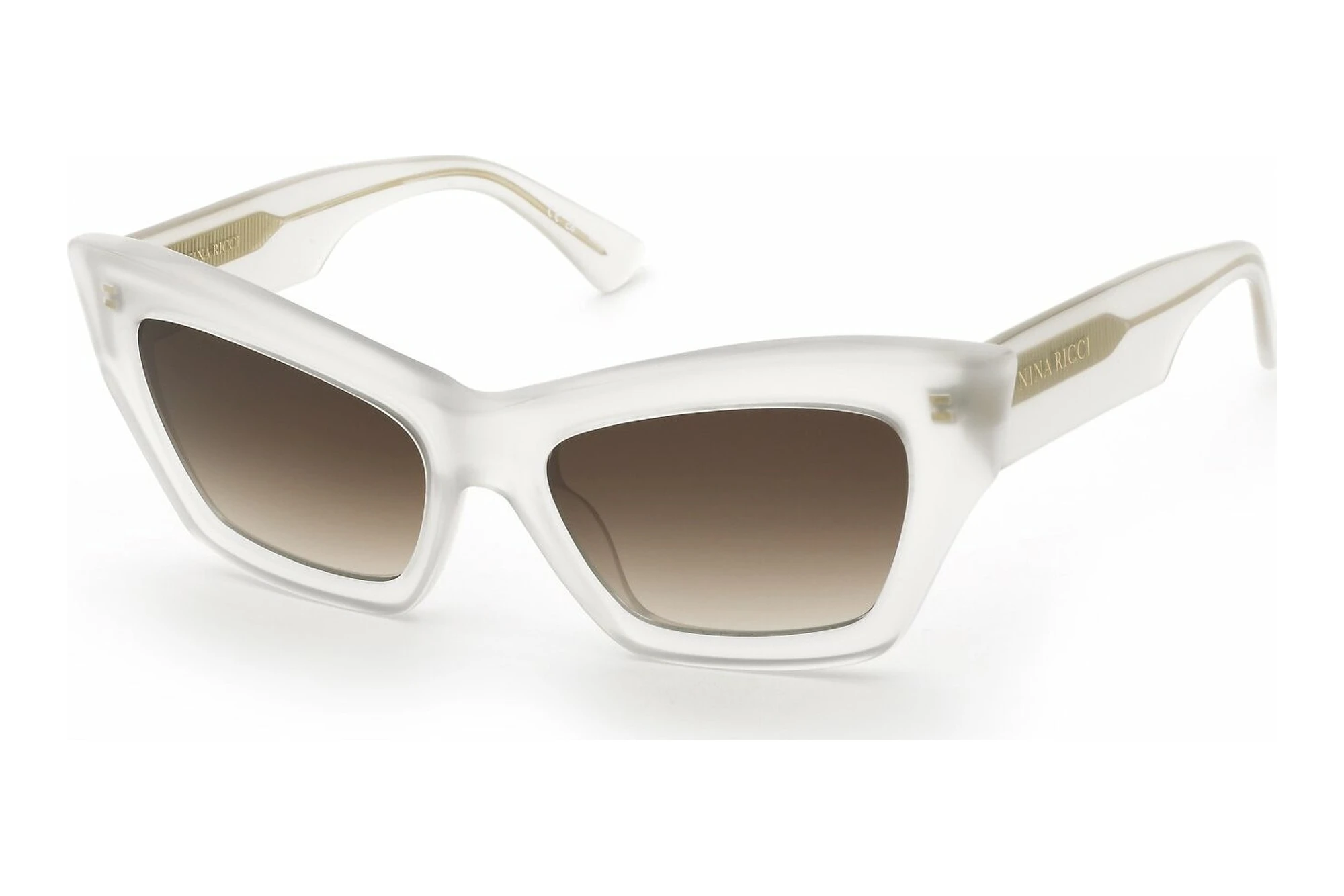 Nina Ricci   SNR434 09XL BROWN GRADIENT BROWNSHINY OPAL WHITE