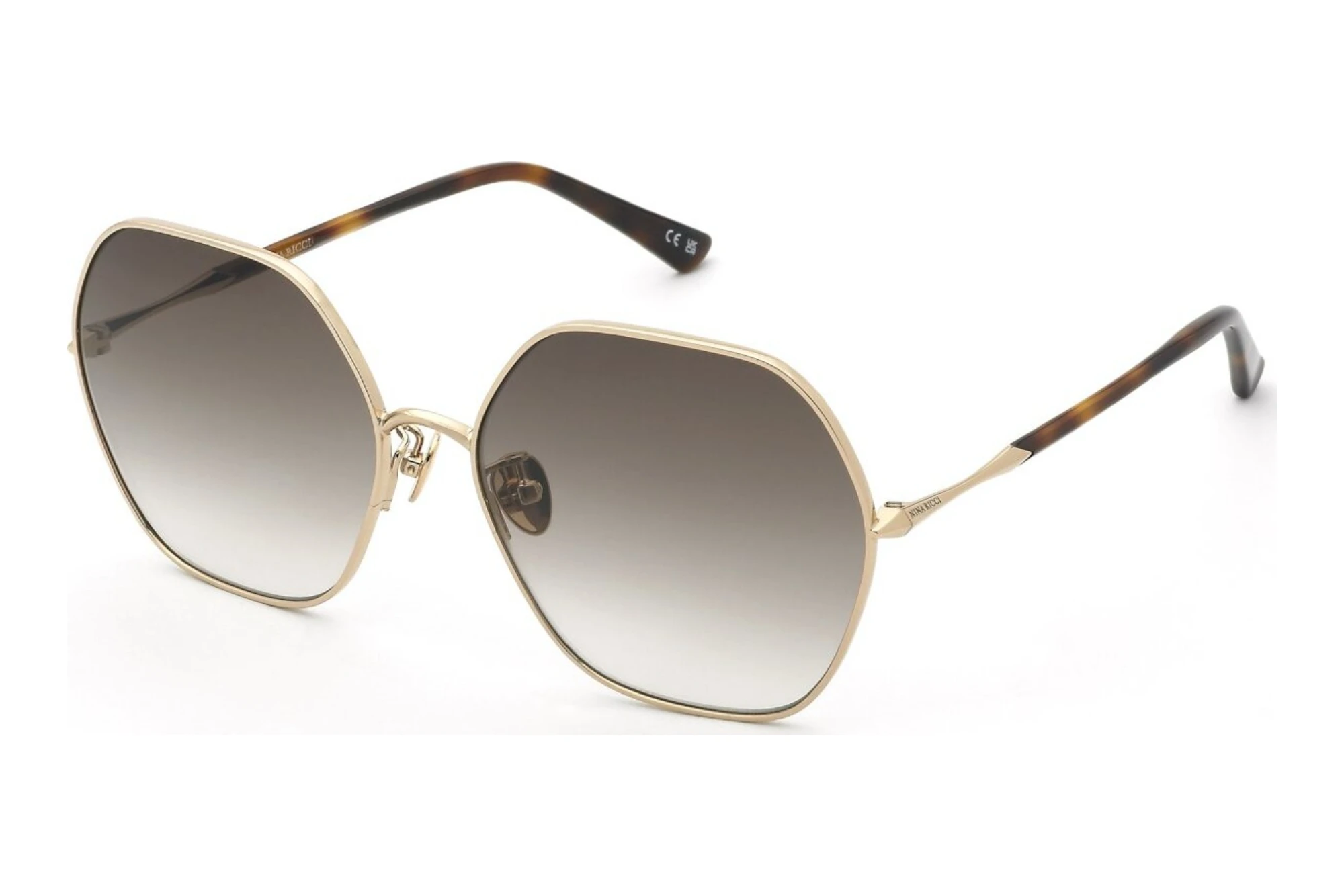 Nina Ricci   SNR482 300Y BROWN GRADIENT BROWNSHINY ROSE GOLD