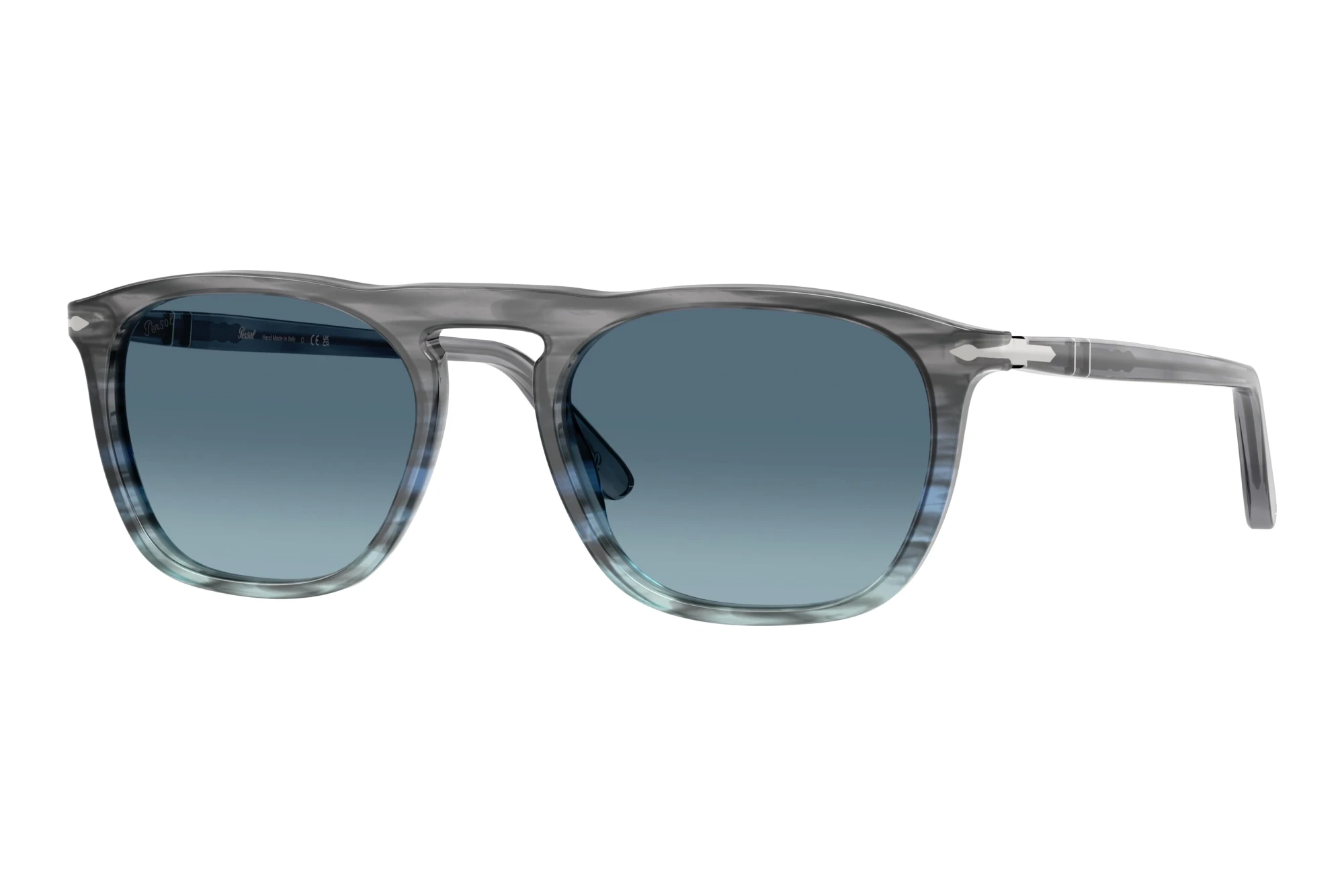 Persol   PO3391S 1205Q8 Azure Gradient BlueStriped Grey Gradient Blue