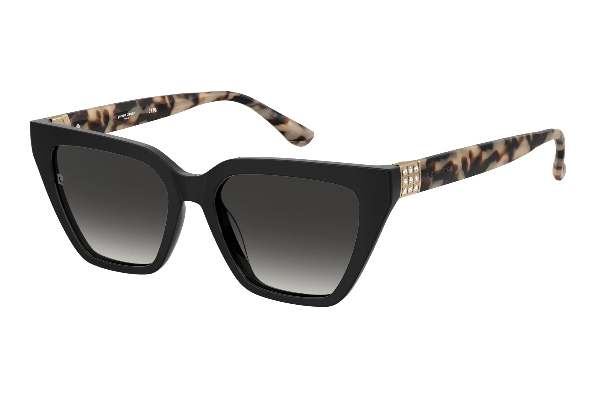 Pierre Cardin   P.C. 8549/S WR7/9O DARK GREY SHADEDBLACK HAVANA