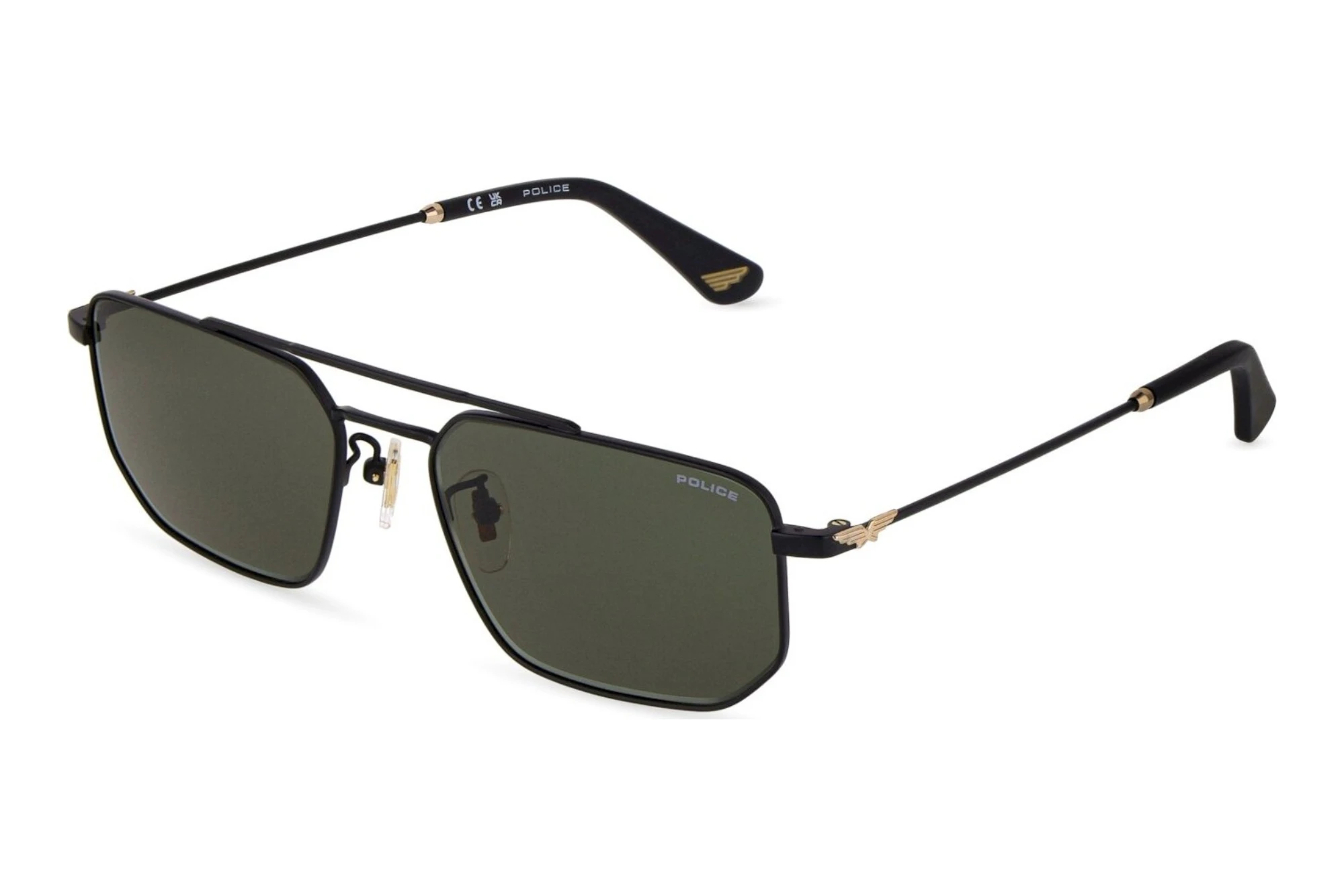 Police   SPLU66 0305 GREENSEMI MATT BLACK WITH SHINY ROSE GOLD PAR