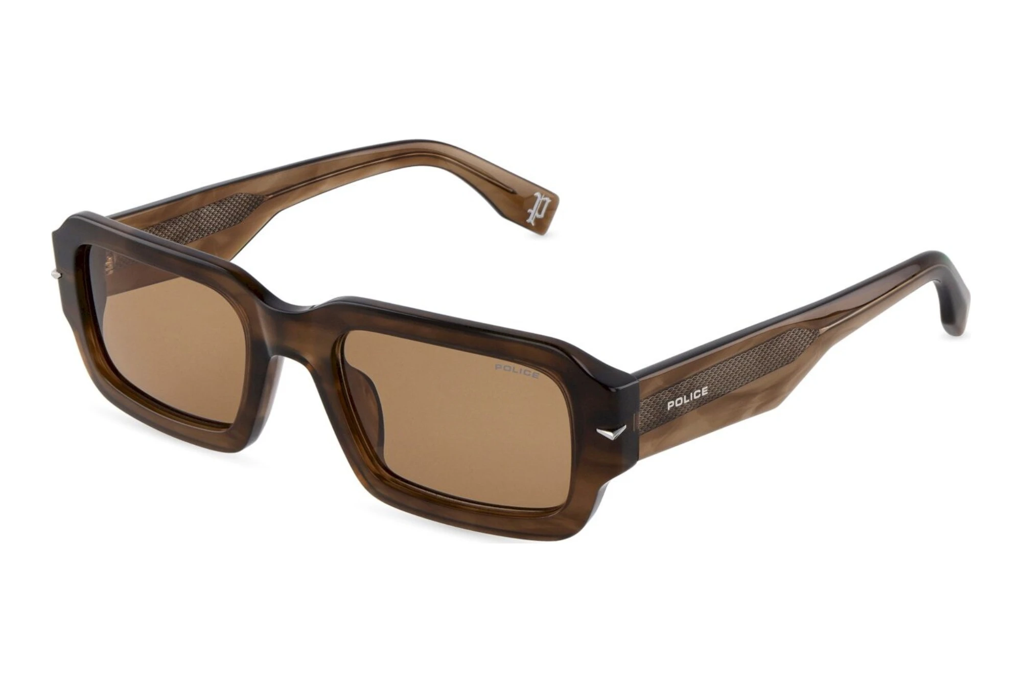 Police   SPLU72E 0836 BROWNSHINY STRIPED BROWN