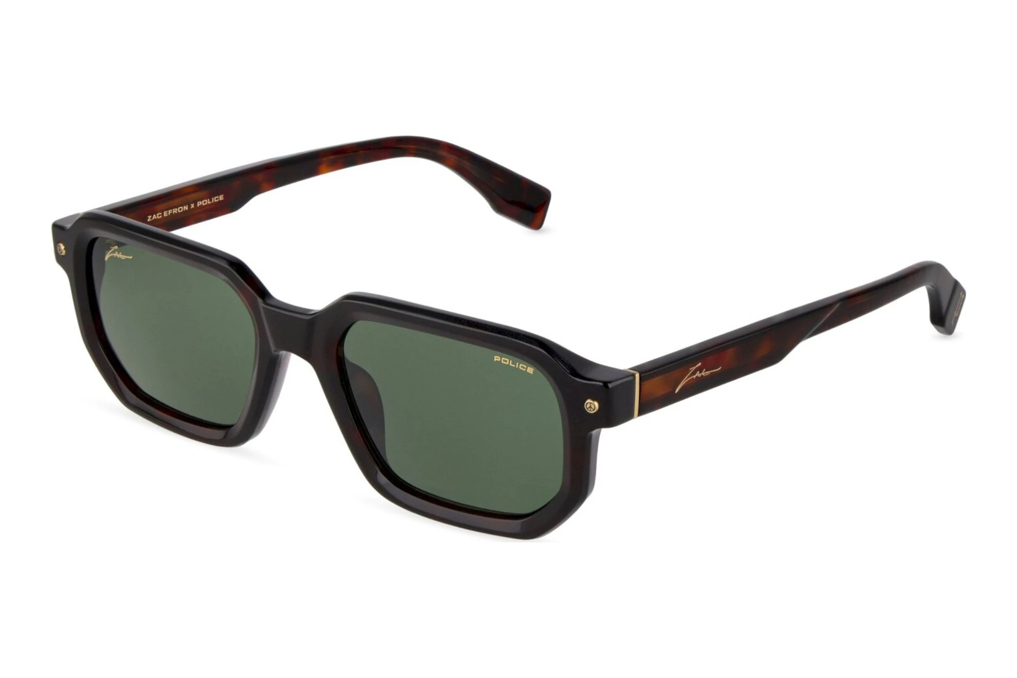 Police   SPLU82 0722 GREENSHINY DARK HAVANA