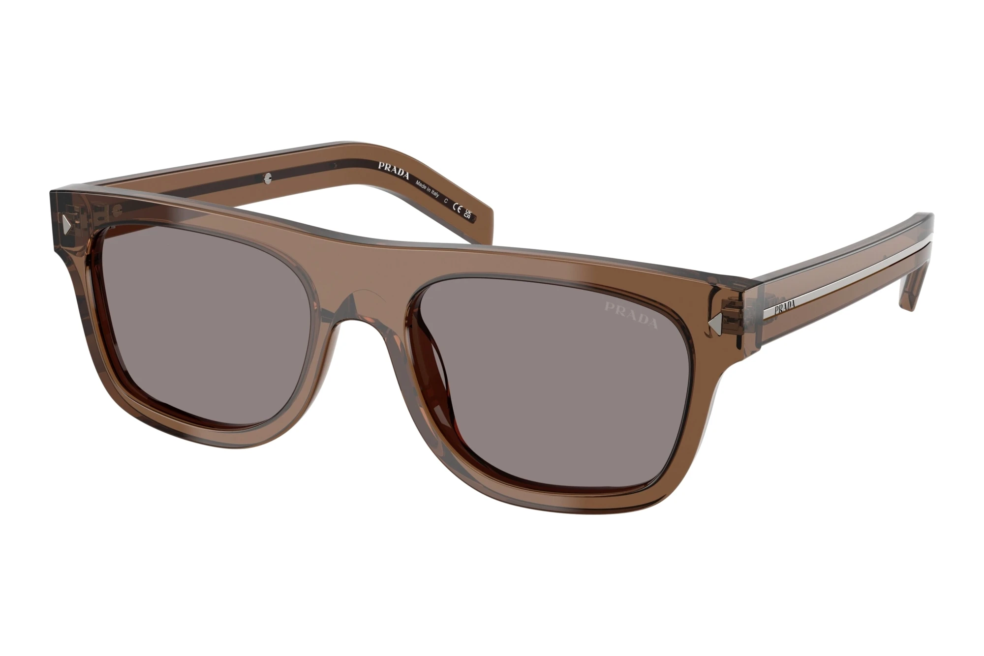 Prada   PR B12S 28I03D GreyTransparent Clay