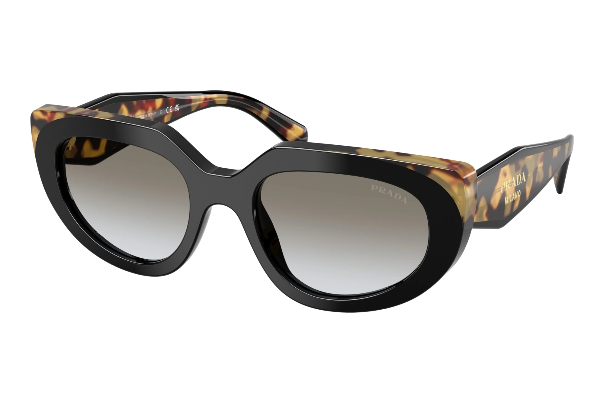 Prada   PR D02S 0CD80L Grey GradientBlack/Medium Tortoise