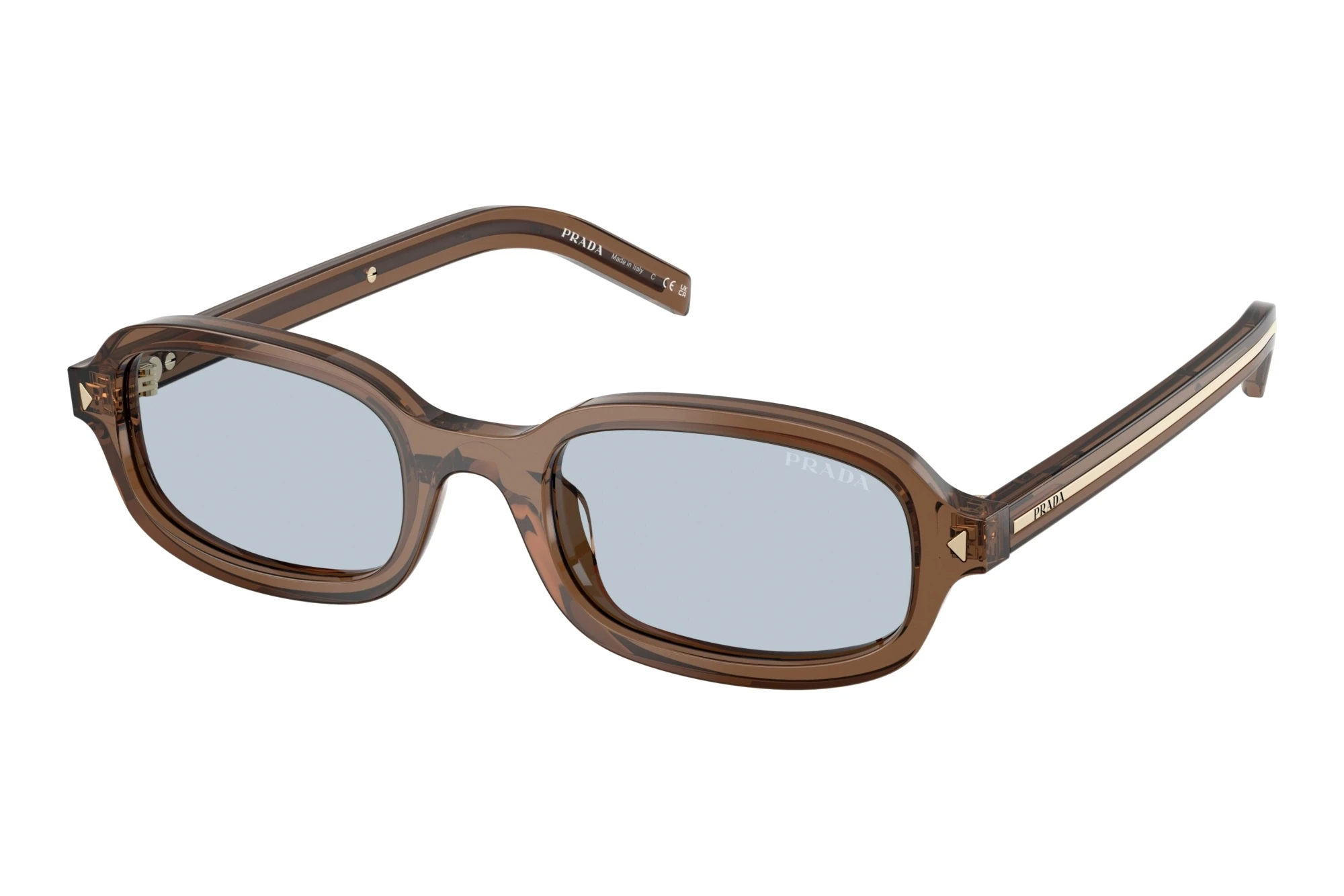 Prada   PR D06S 28I30W Blue/GreyTransparent Clay