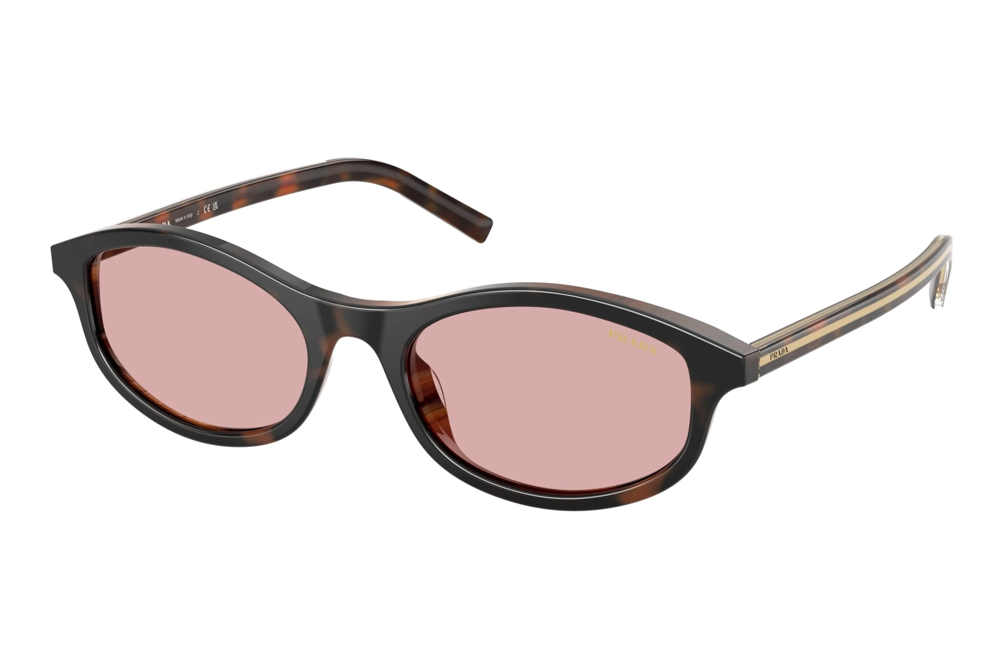 Prada   PR D17S 20P9G1 Light VioletCherry Tortoise/Tabacco Horn