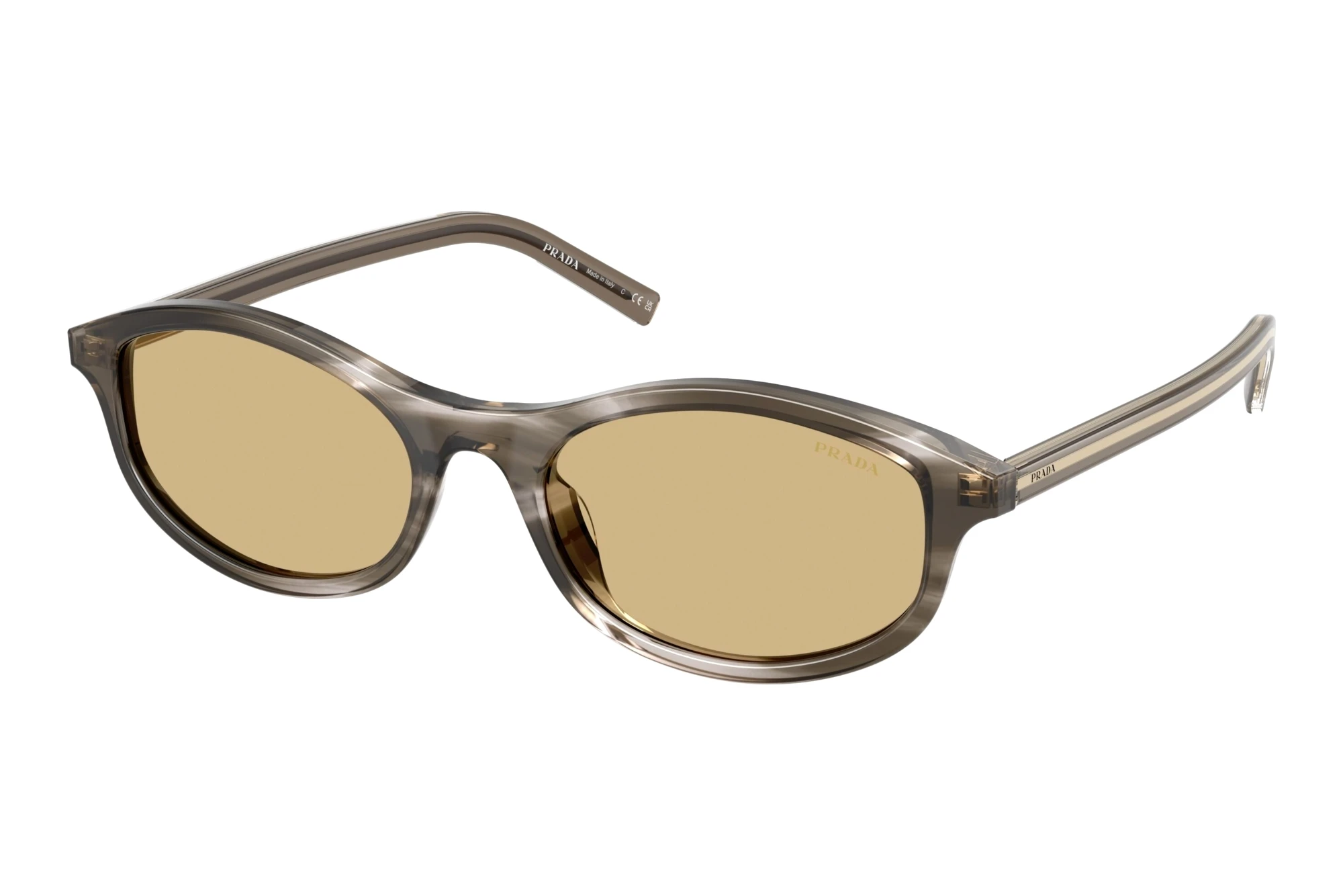 Prada   PR D17S 26O10R YellowStriped Ebony