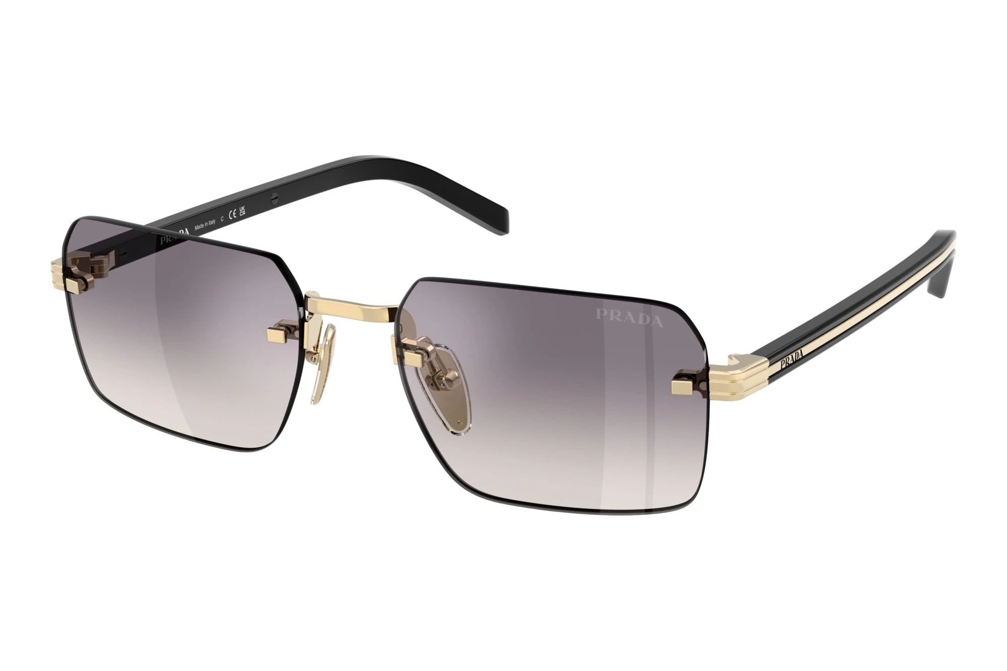 Prada   PR D55S ZVN60W Blue Mirror SilverPale Gold