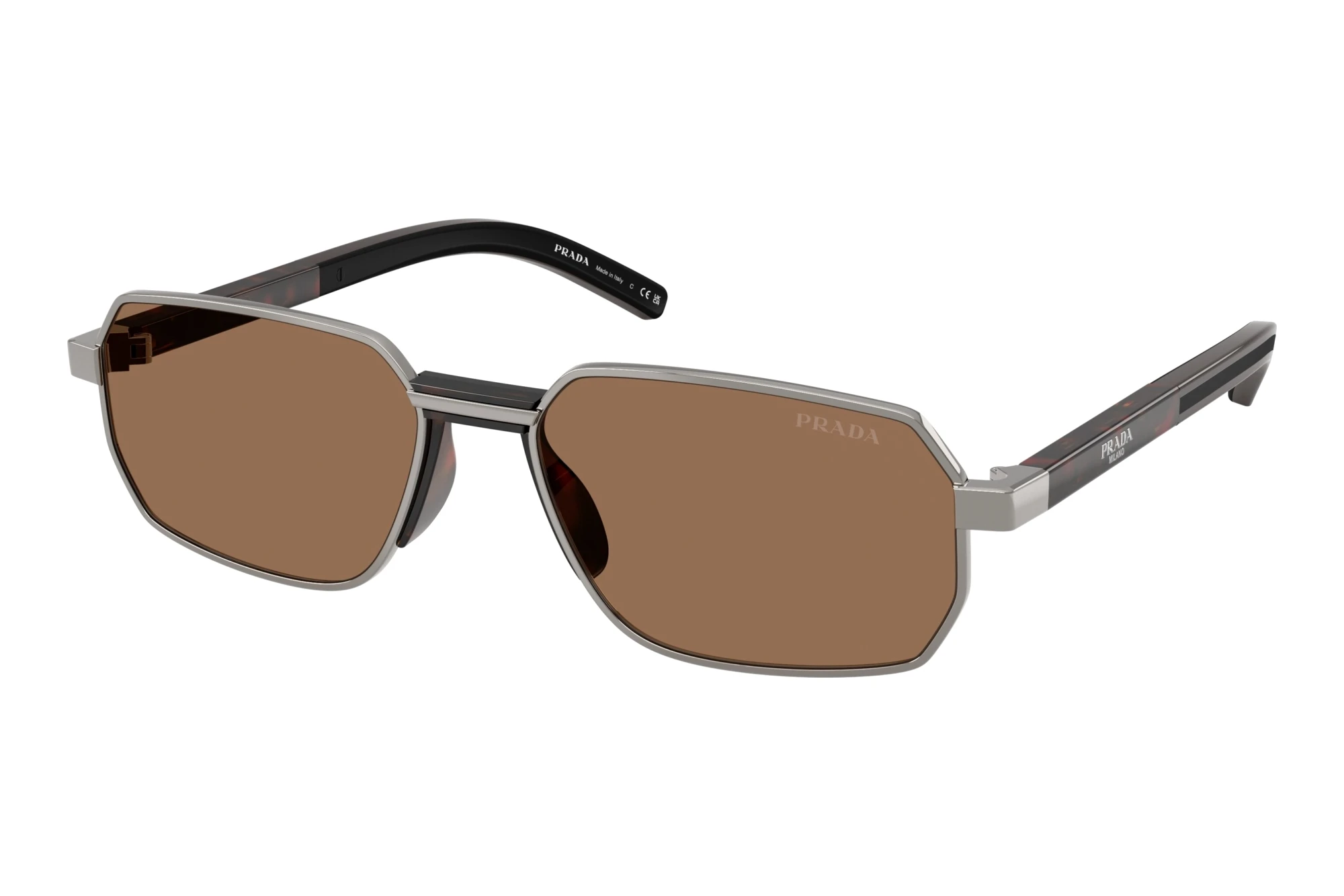 Prada   PR D60S 5AV60M Dark BrownGunmetal