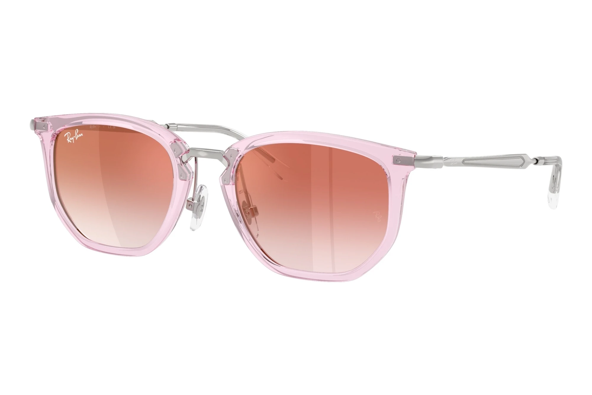 Ray-Ban Kids   RJ9085S 7221V0 Clear Gradient Red Mirror RedTransparent Pink