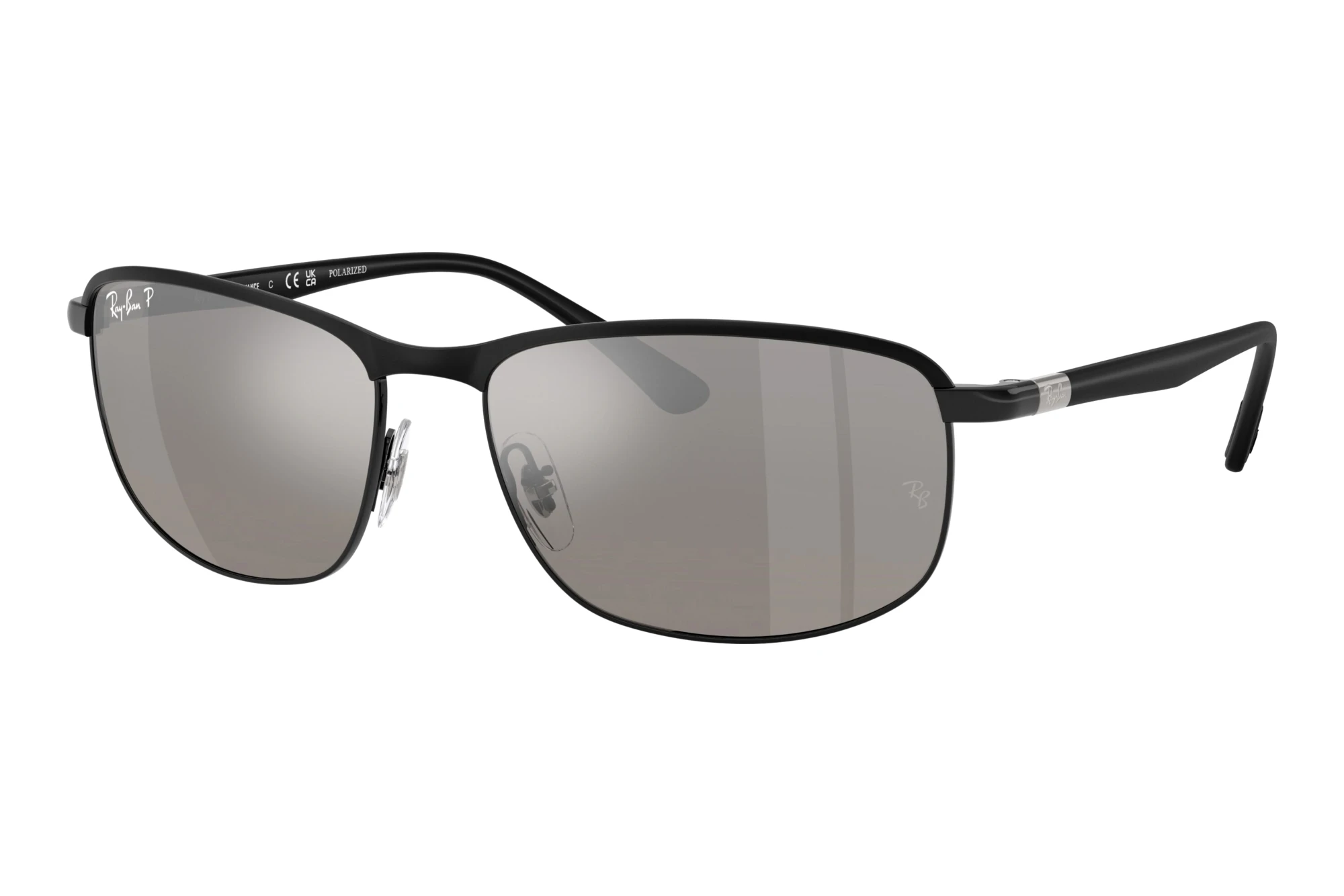 Ray-Ban   RB3671CH 186/5J Mirror Silver Polarized+Black On Black