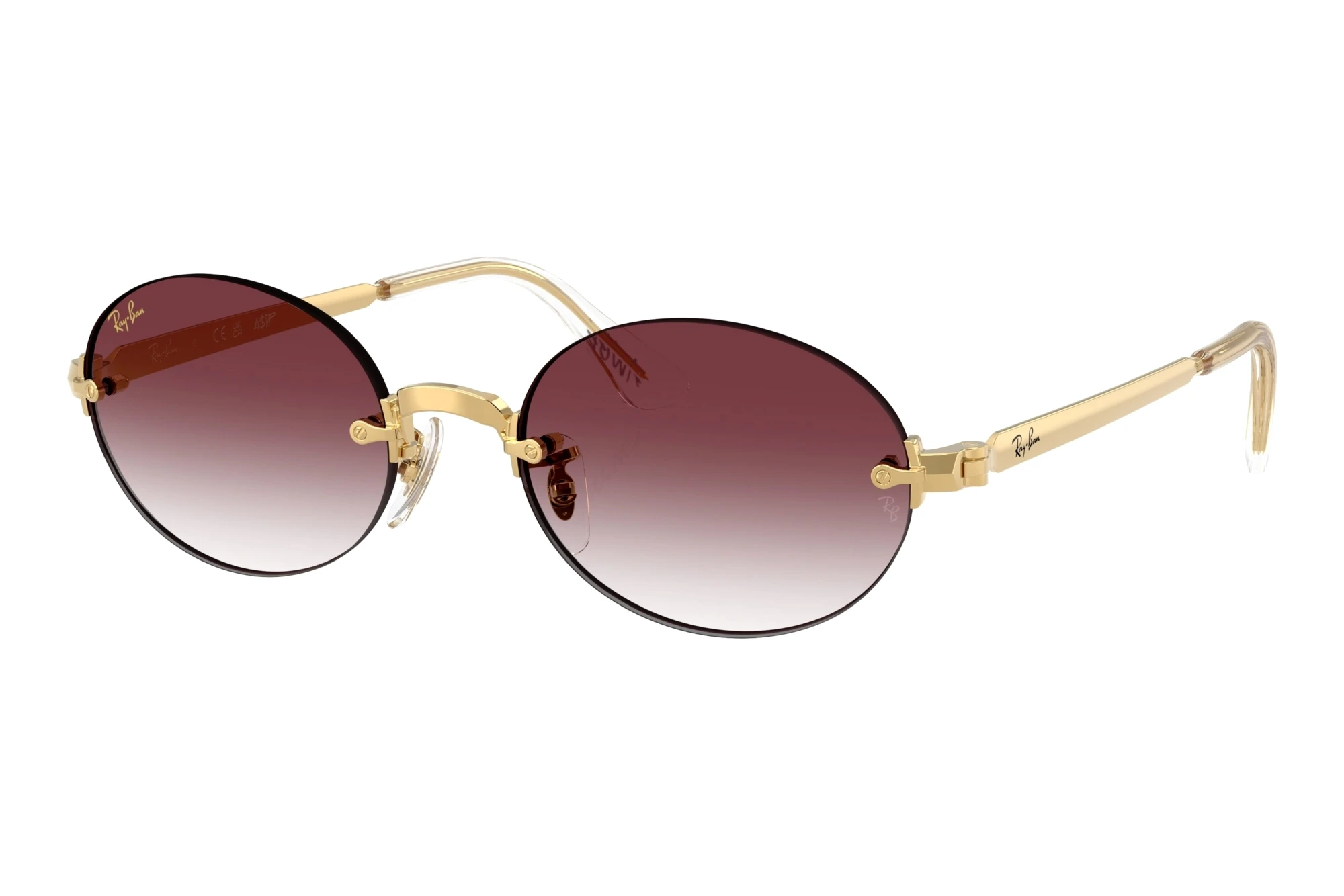 Ray-Ban   RB3929 001/8H Clear Gradient Dark VioletArista Gold