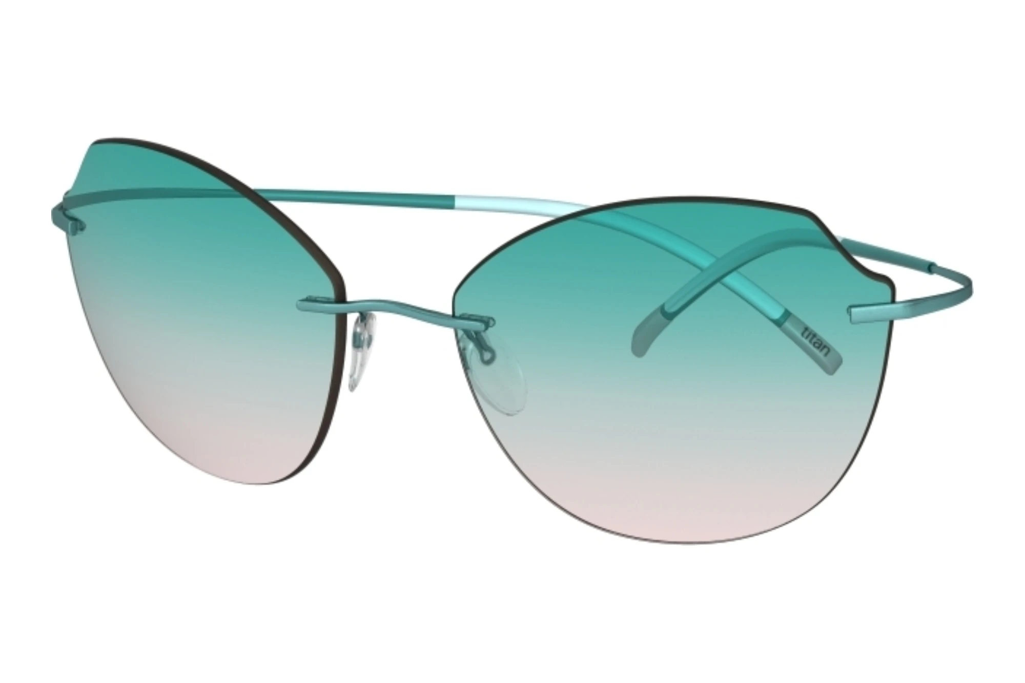 Silhouette   8158 5040 tealTeal-Rosé Gradient