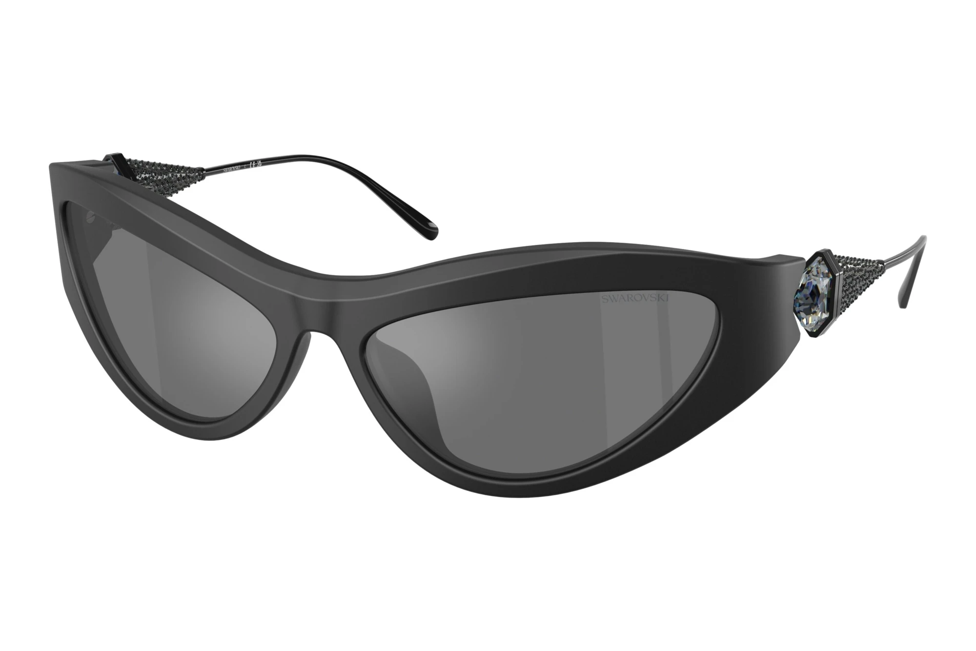 Swarovski   SK6046 10206G Grey Mirror BlackMatte Black