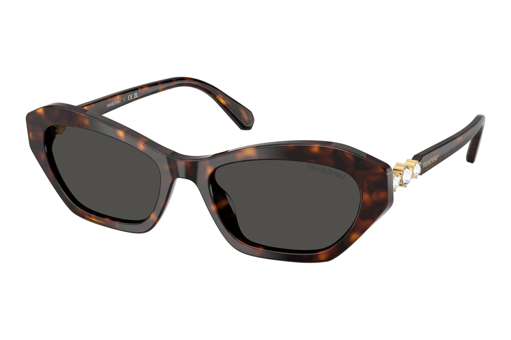 Swarovski   SK6048 100287 Dark GreyHavana