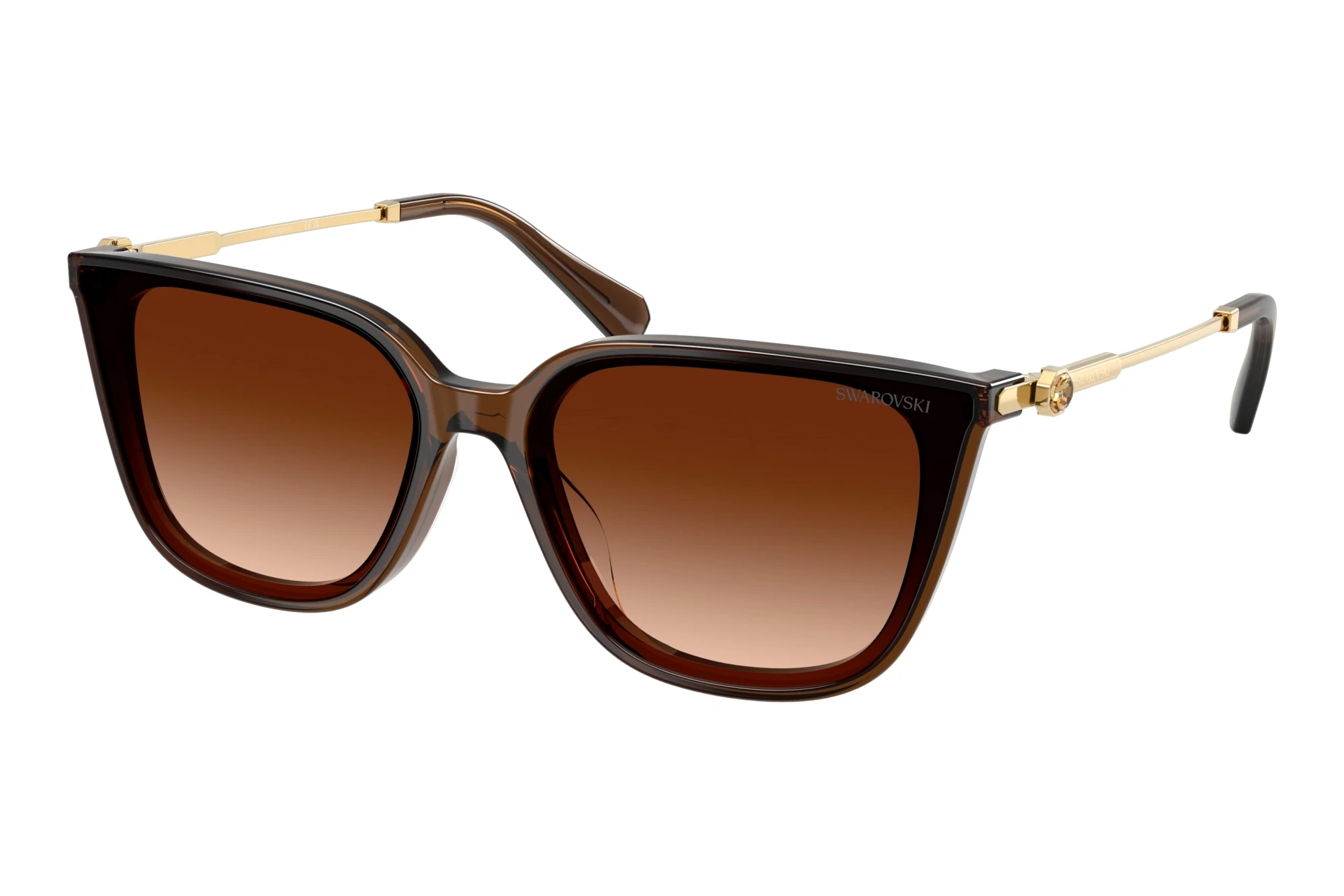 Swarovski   SK6054D 108474 Gradient BrownTransparent Brown