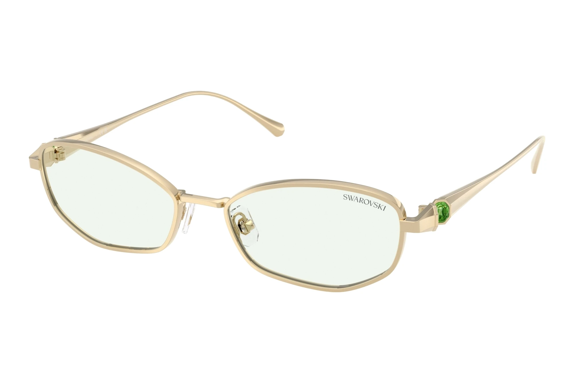 Swarovski   SK7042 4013M1 Photo Green To Dark GreenPale Gold