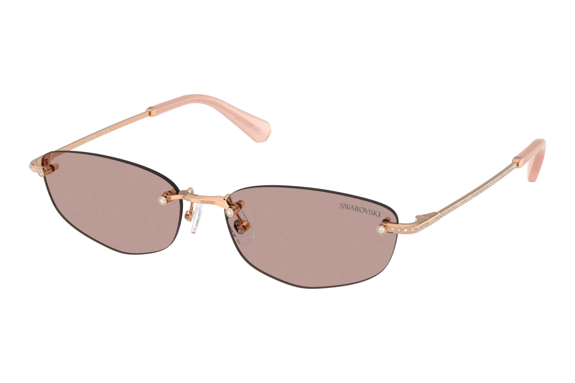 Swarovski   SK7045D 40147N Light Purple BrownRose Gold