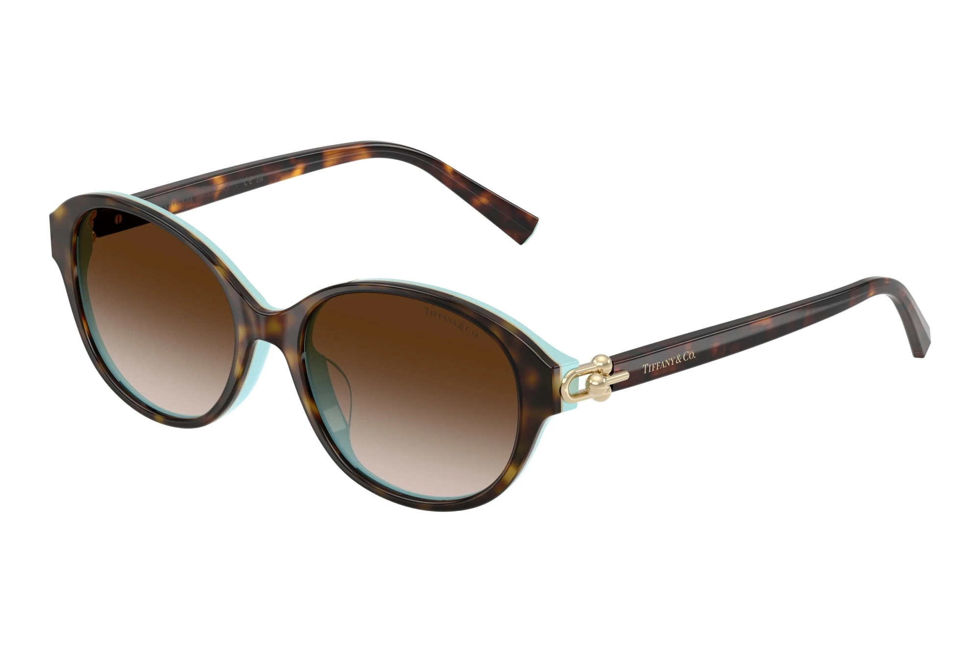 Tiffany   TF4263D 81343B Brown GradientHavana On Tiffany Blue