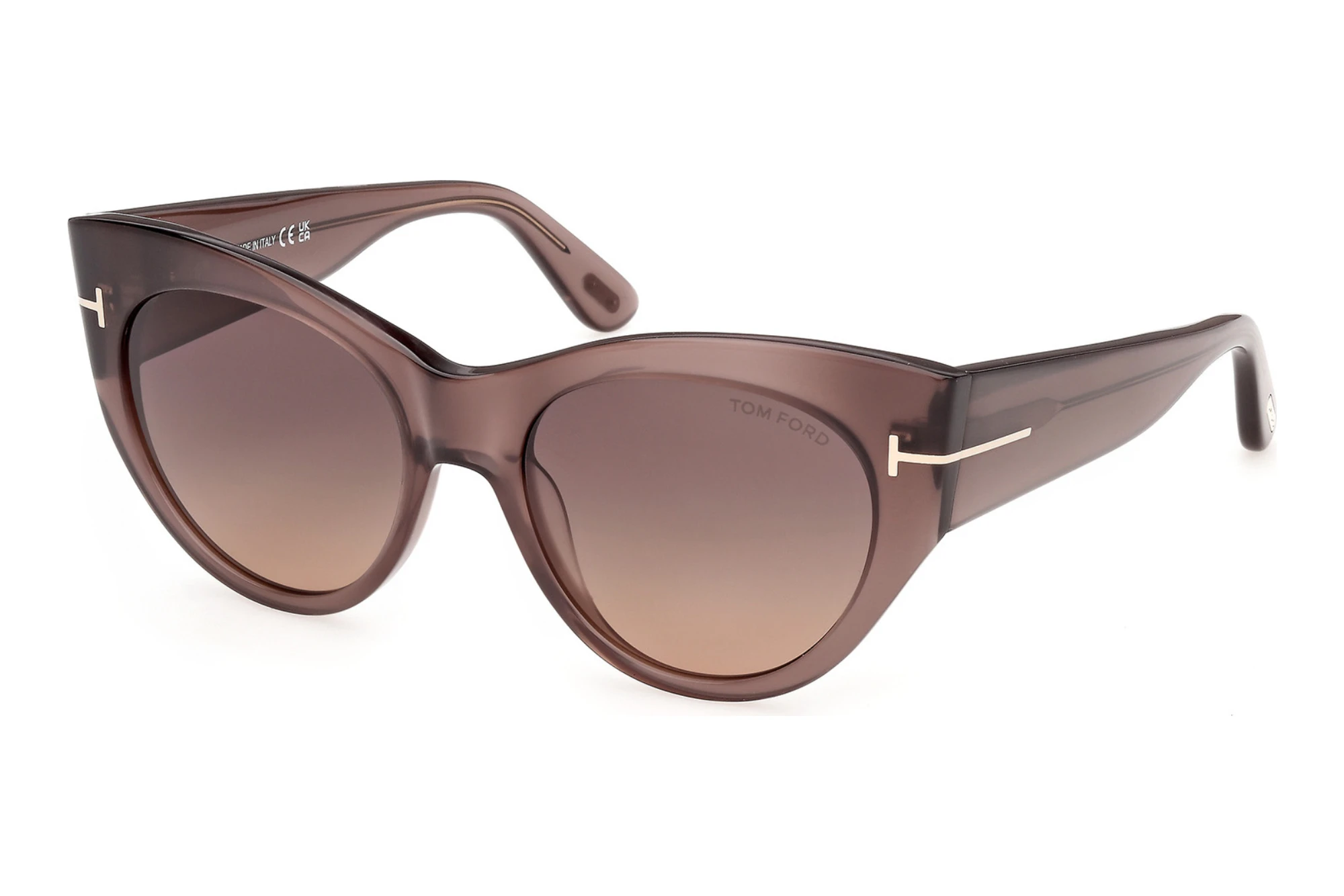 Tom Ford   FT1416 48T bordeaux verlaufendGlänzend Dunkelbraun