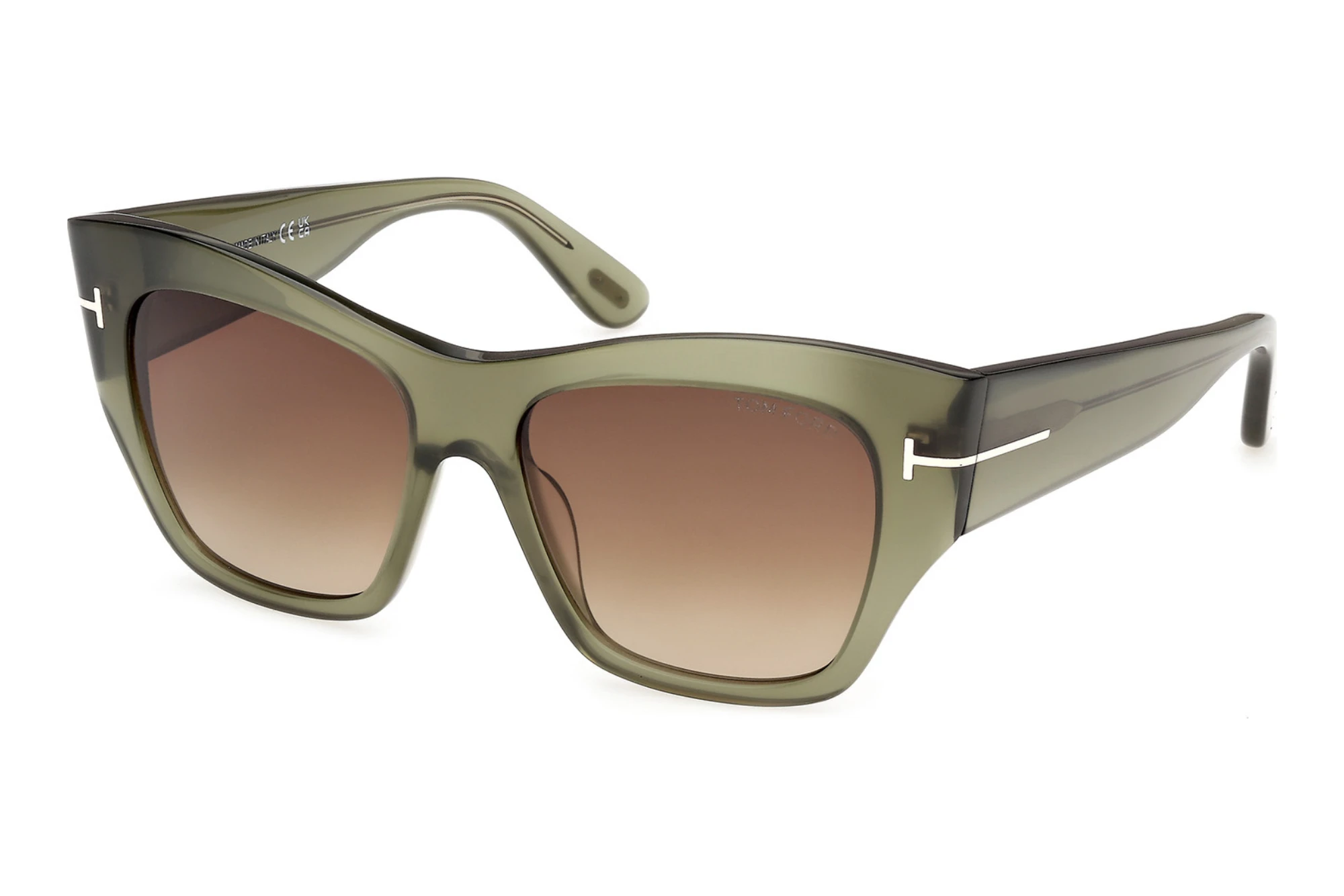 Tom Ford   FT1417 96F braun verlaufendGlänzend Dunkelgrün