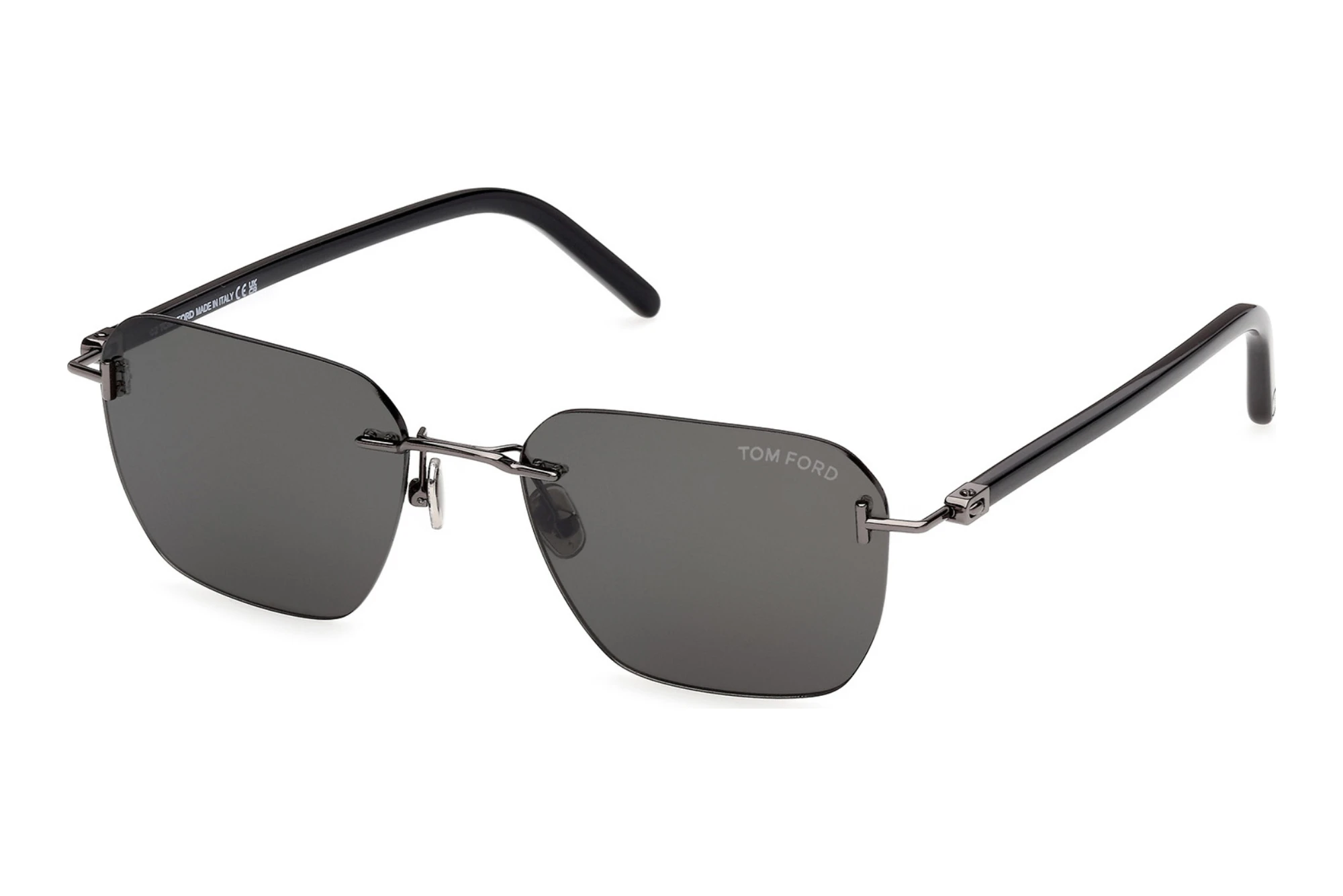Tom Ford   FT1433 12A grauGlänzend Dunkel Ruthenium