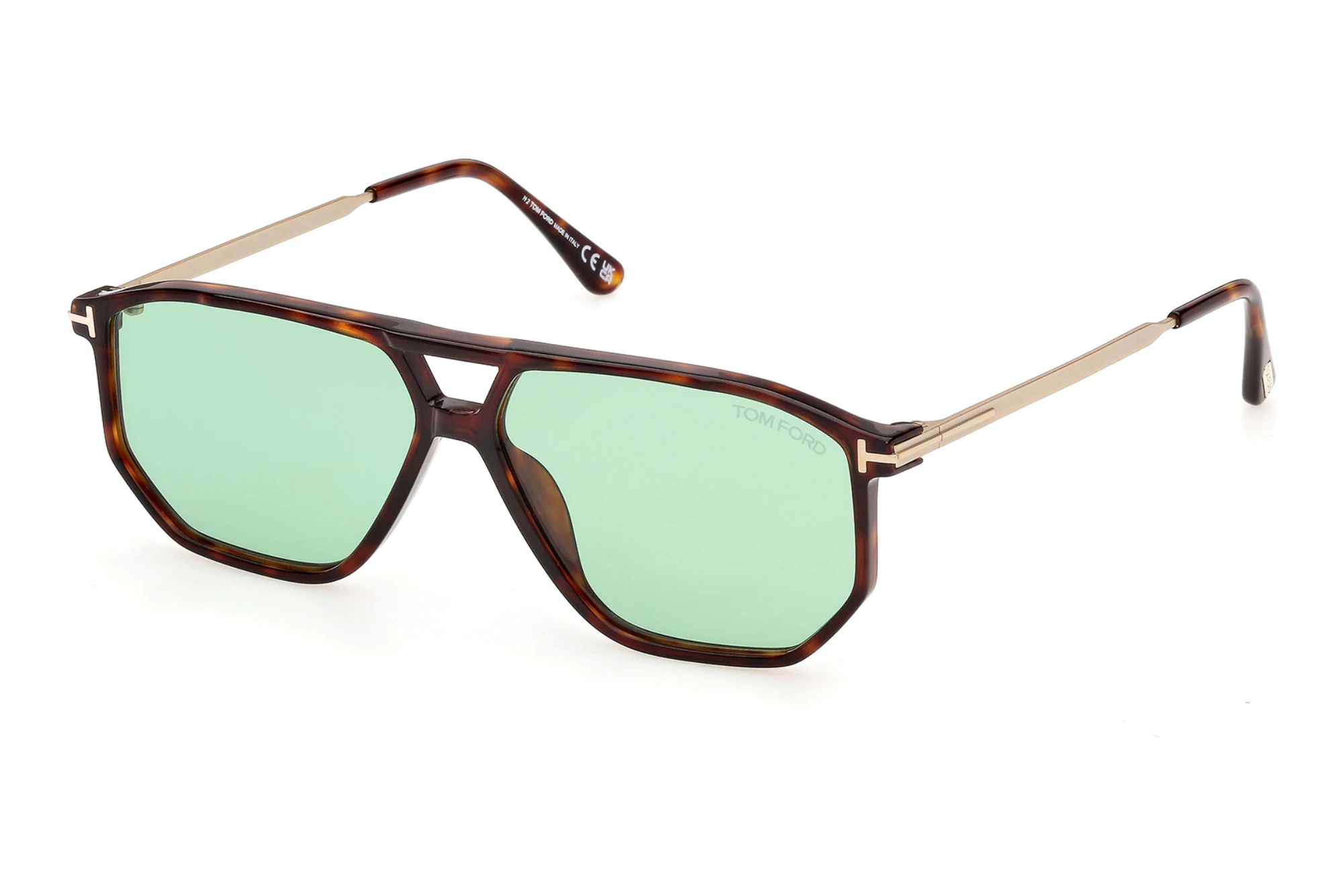 Tom Ford   FT1481 54N grünRot Havanna