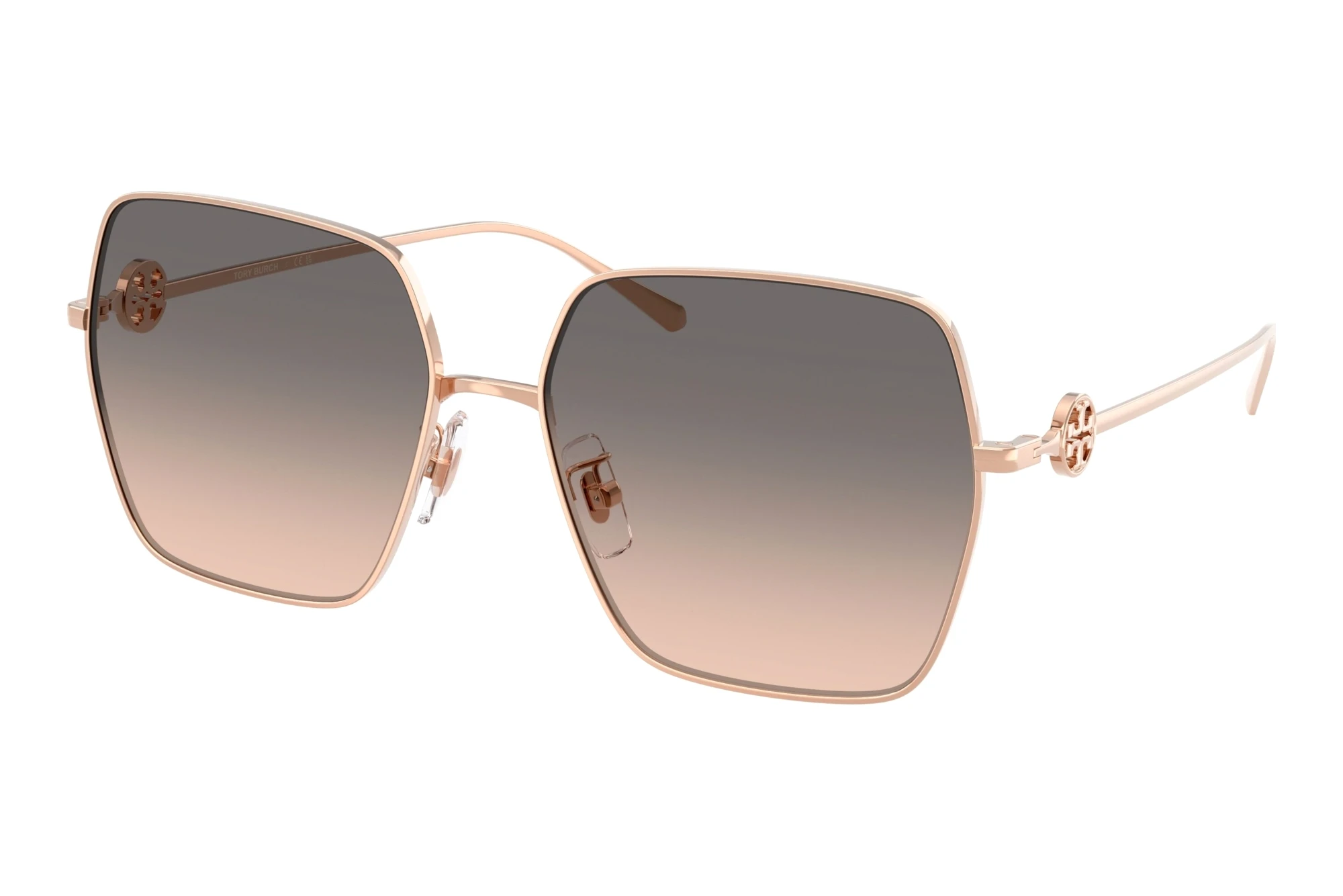Tory Burch   TY6118D 3358G9 Light Brown Gradient GreyLight Rose Gold