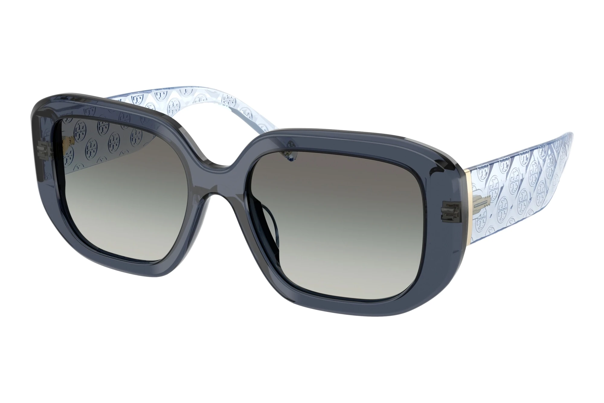 Tory Burch   TY7218U 196311 Gradient GreyTransparent Blue
