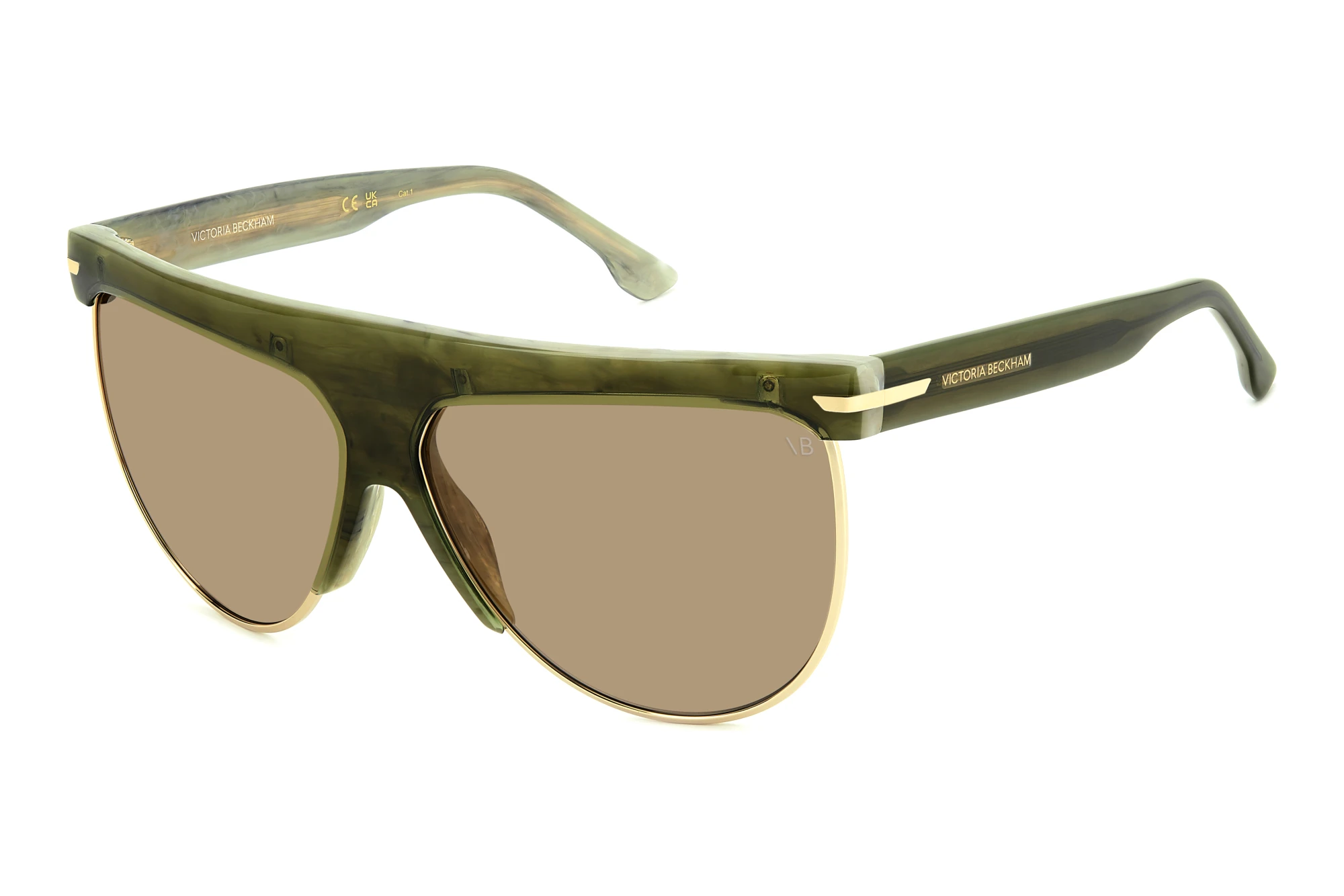Victoria Beckham   VB 7005/S JRI/70 BROWNMARBLE GREEN