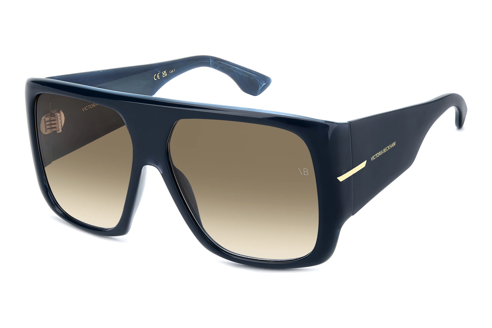 Victoria Beckham   VB 7007/S NUM/HA BROWN SHADEDMARBLE BLUE