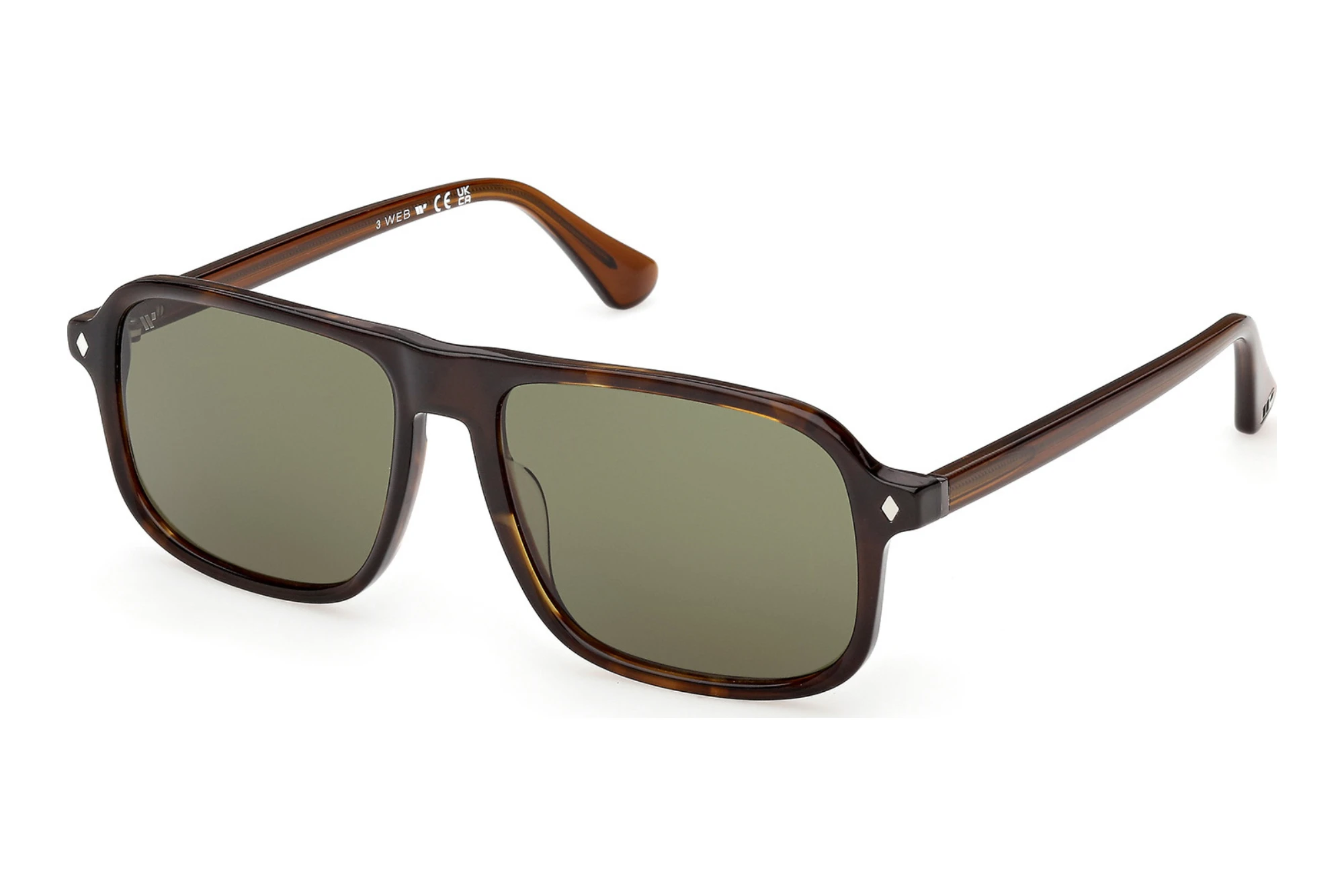 Web Eyewear   WE0396 56N grünDunkel Havanna